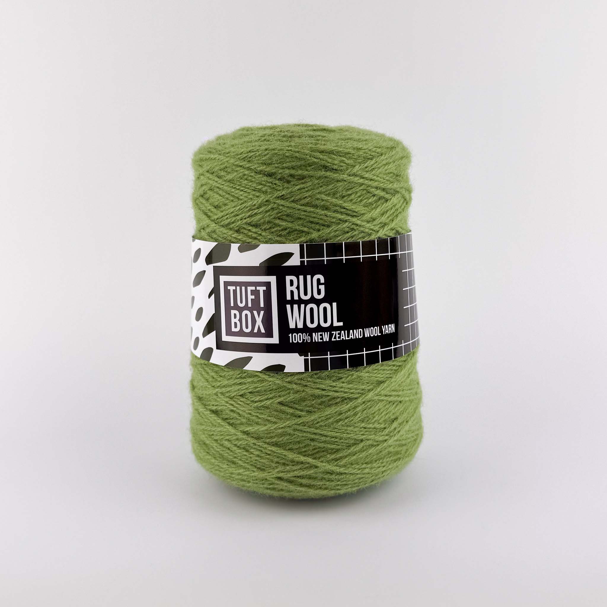 Tuftbox Rug Wool Cone Moss