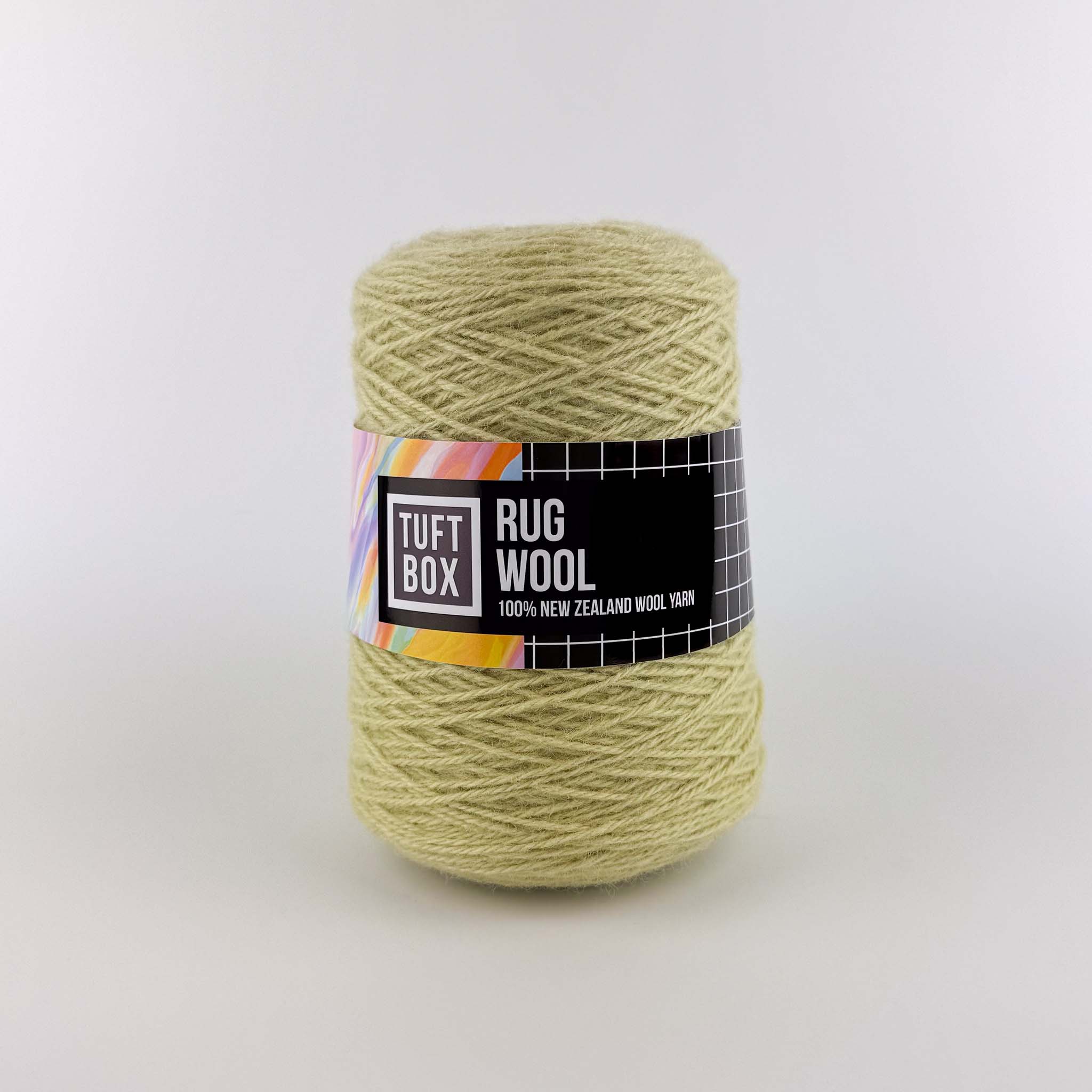 Tuftbox Rug Wool Lime Sherbet