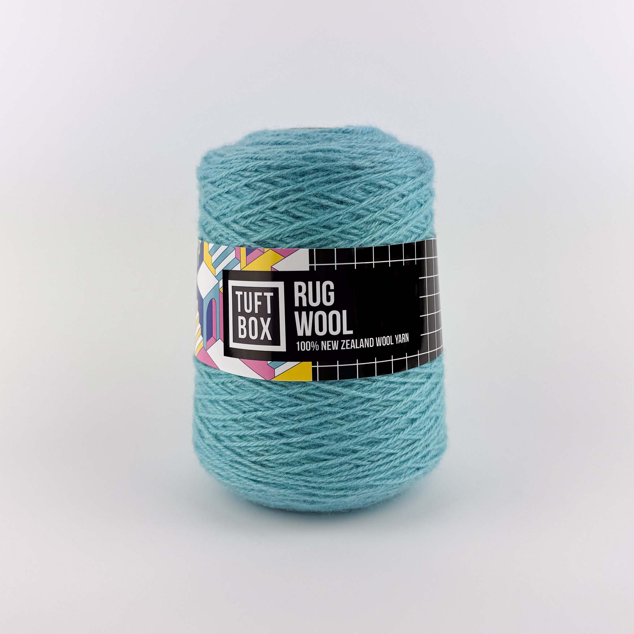 Tuftbox Rug Wool Cone Sky