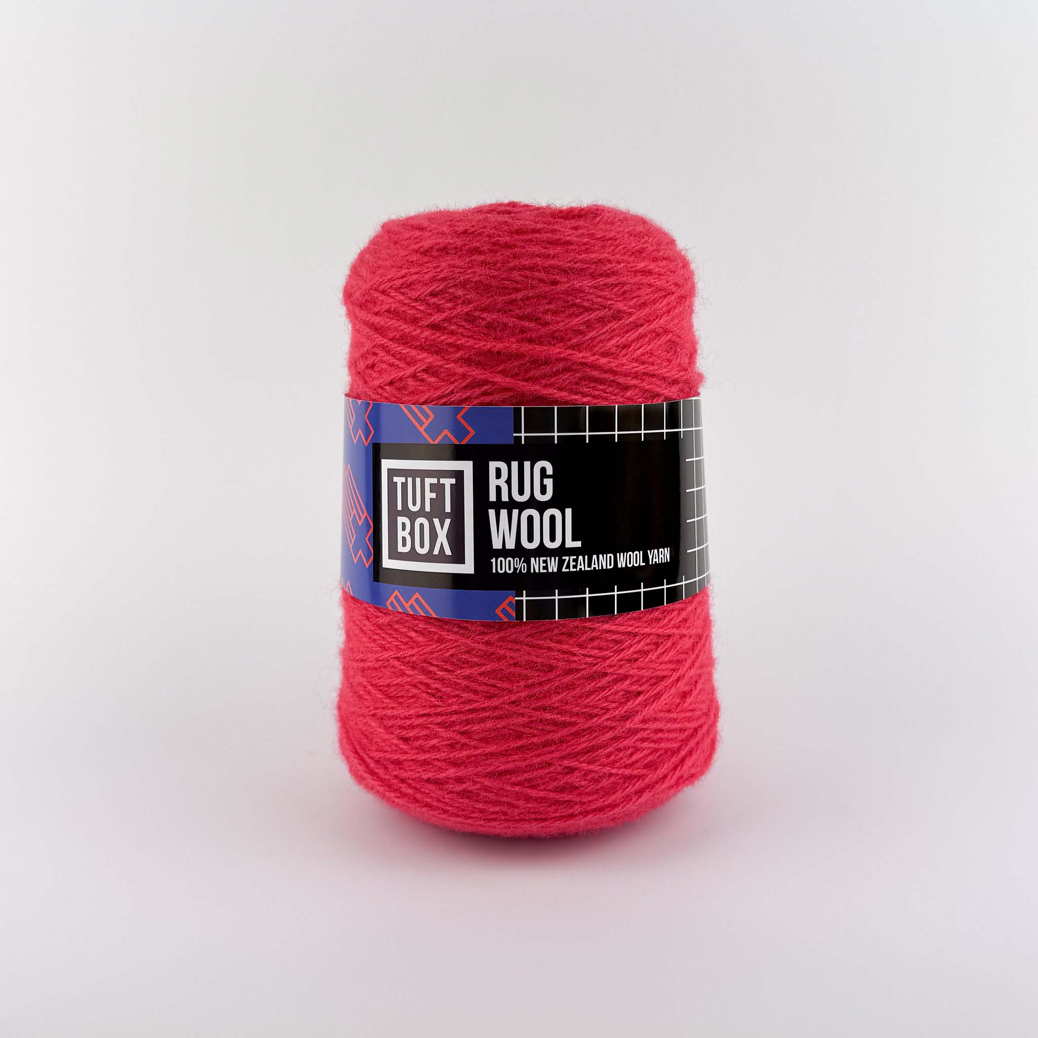 Tuftbox Rug Wool Cone Cinnabar