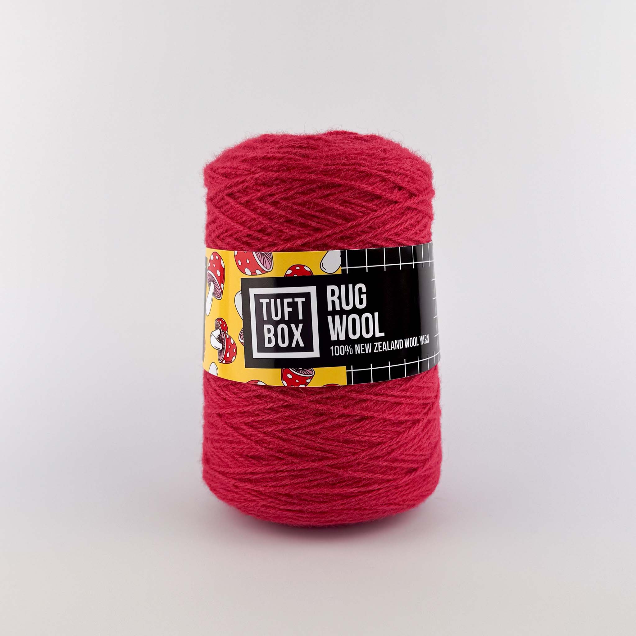 Tuftbox Rug Wool Cone Red