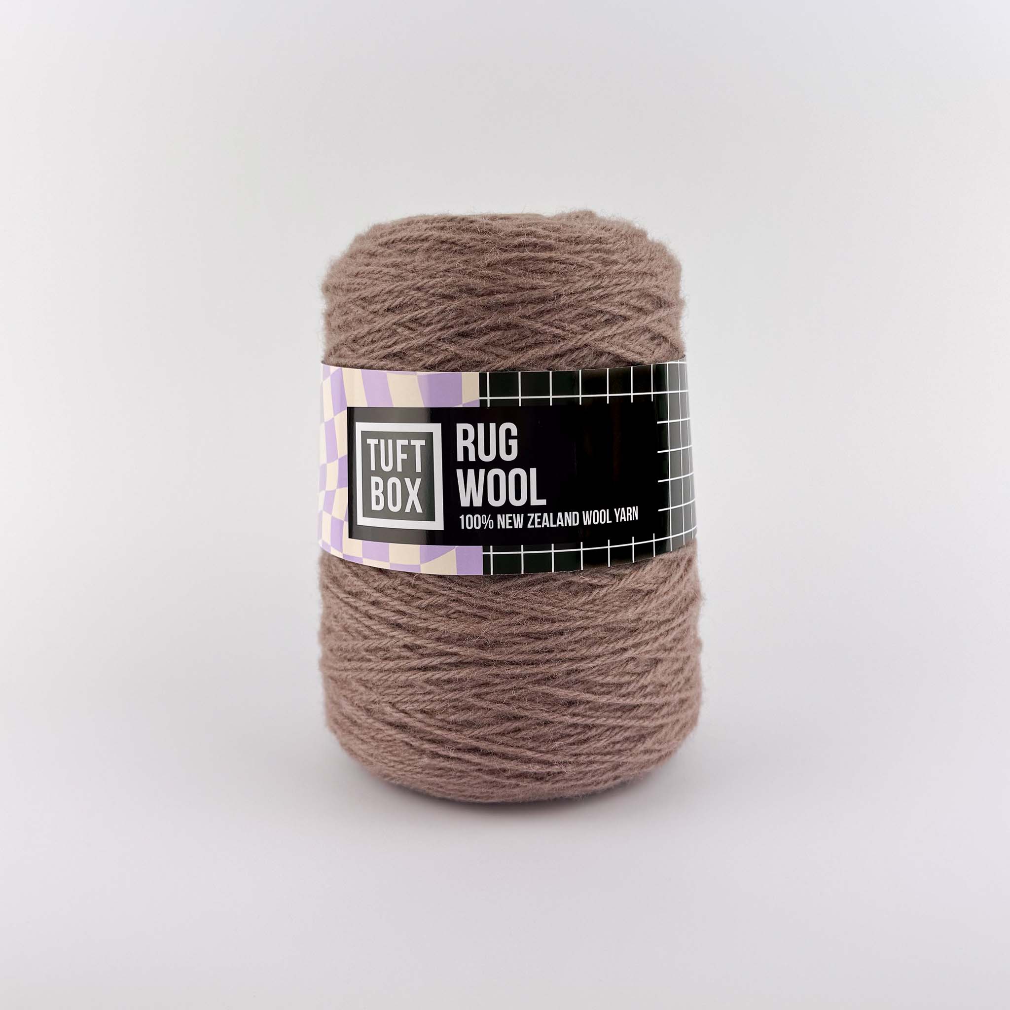 Tuftbox Rug Wool Cone Ash Brown