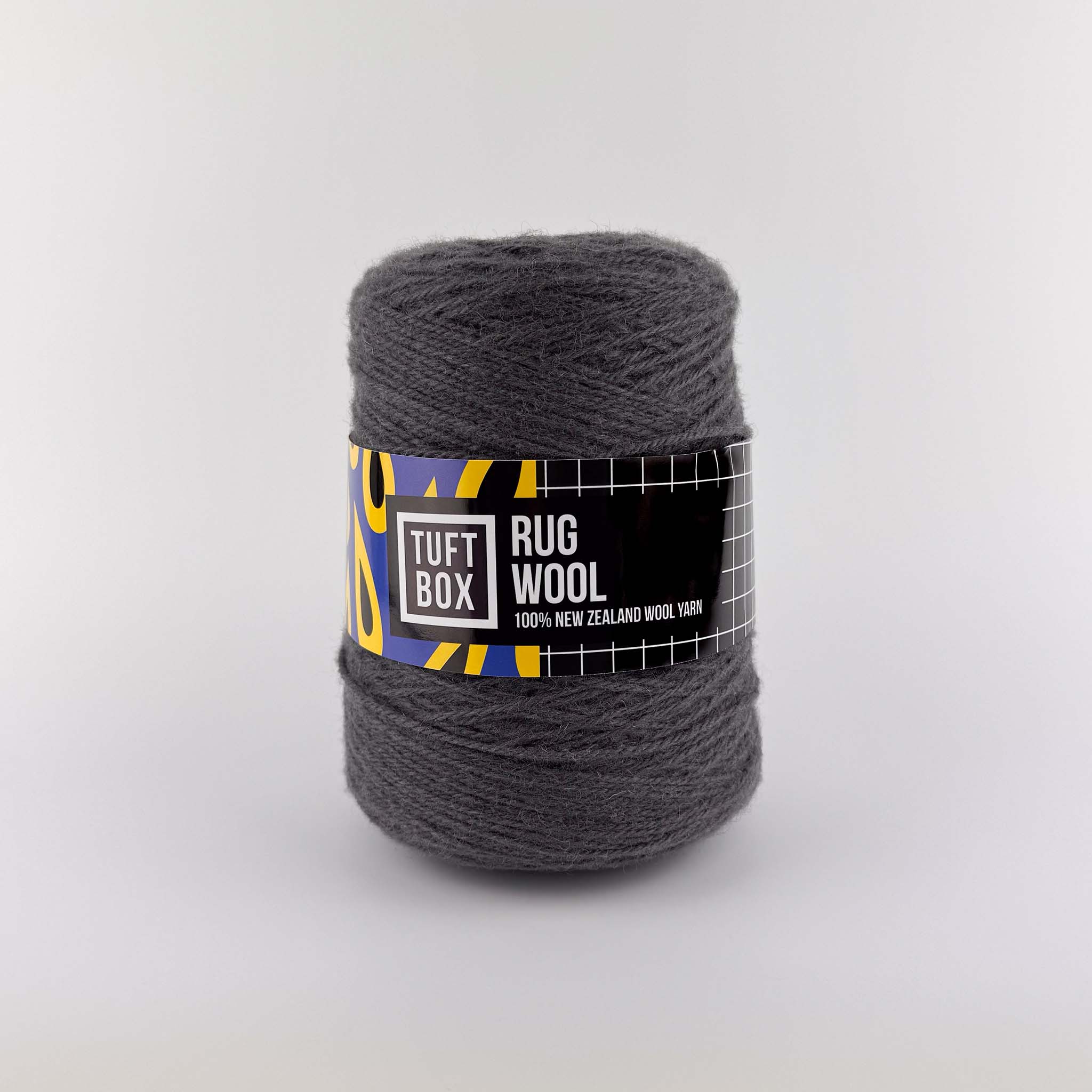 Tuftbox Rug Wool Cone Gravel