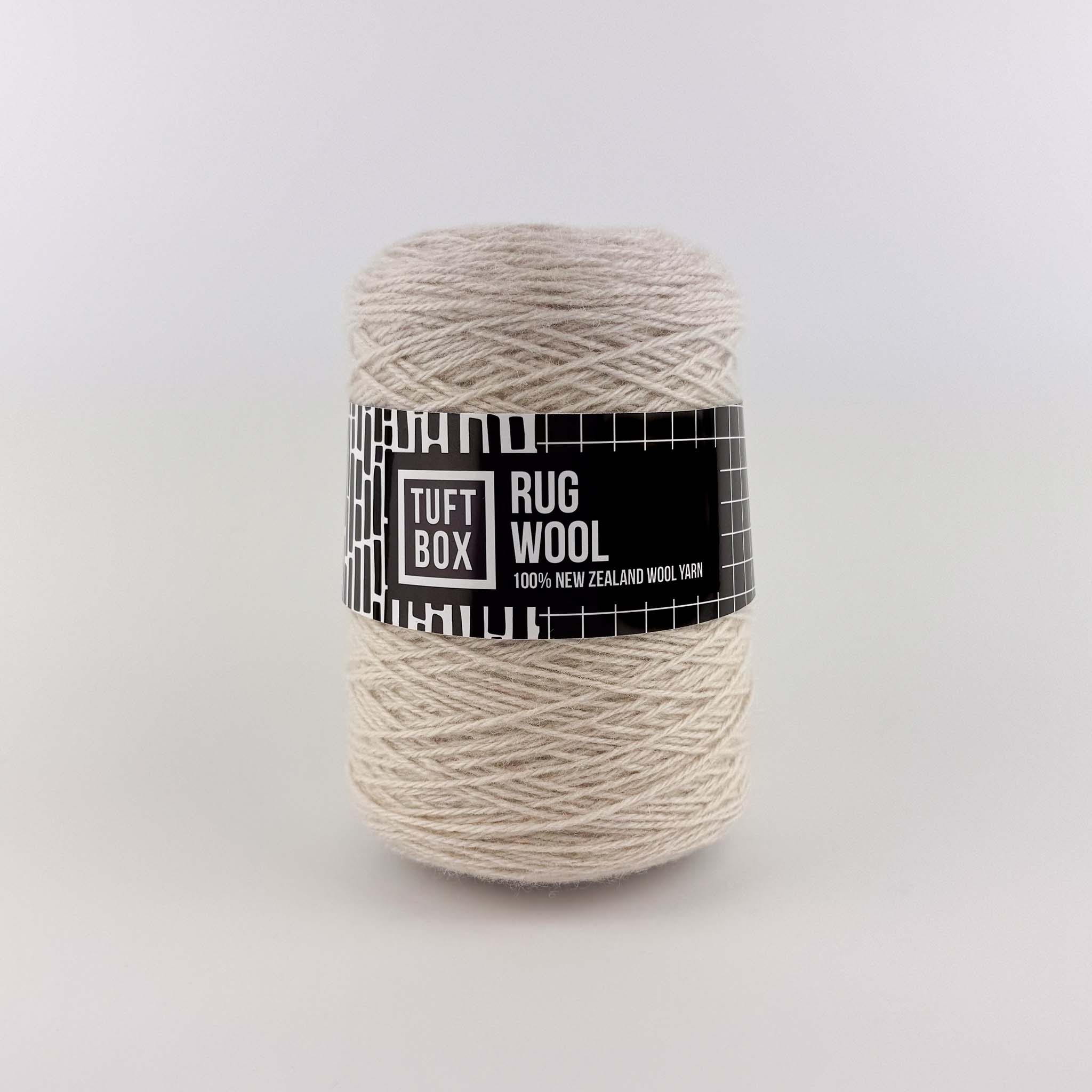 Tuftbox Rug Wool Cone Rice
