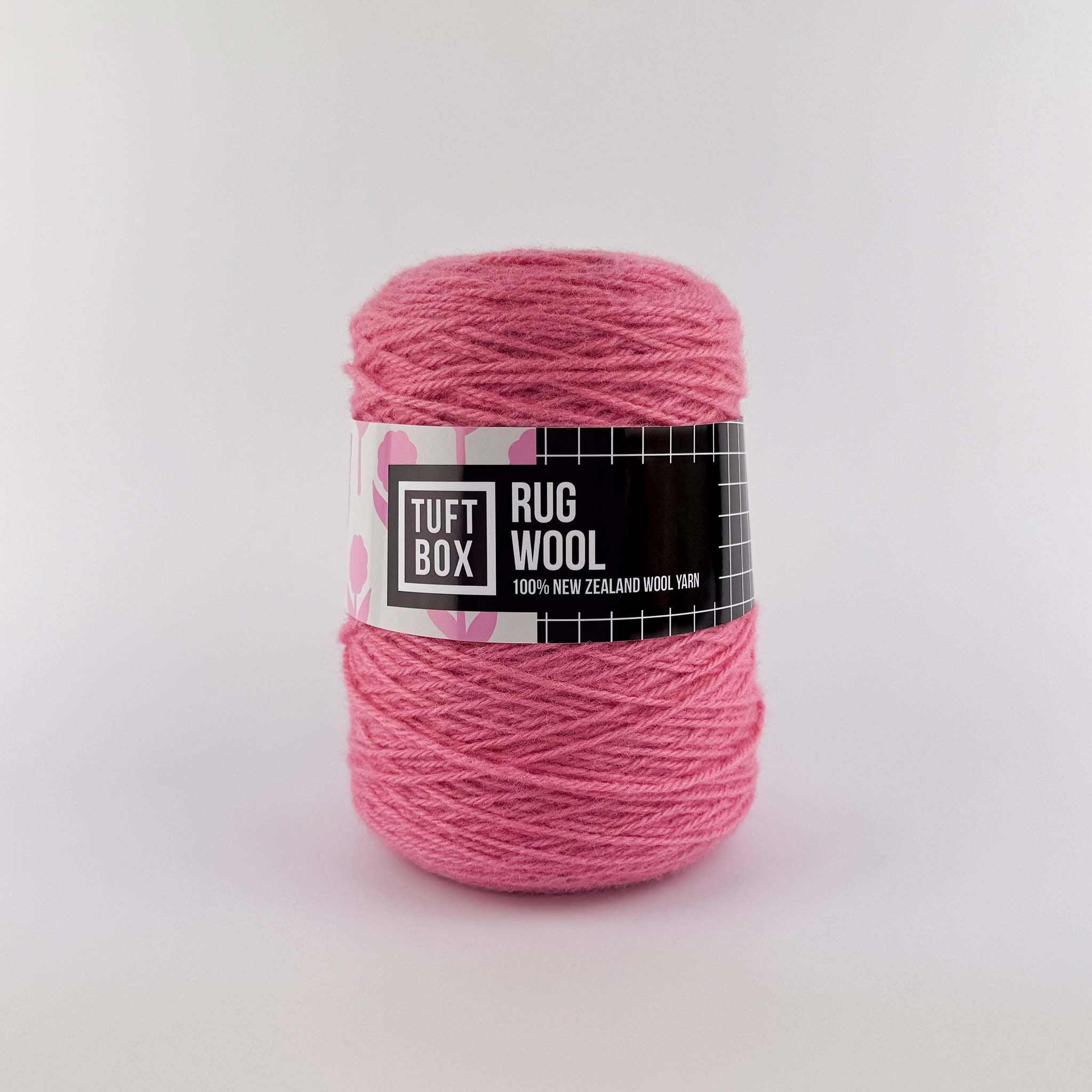 Tuftbox Rug Wool Cone Grapefruit
