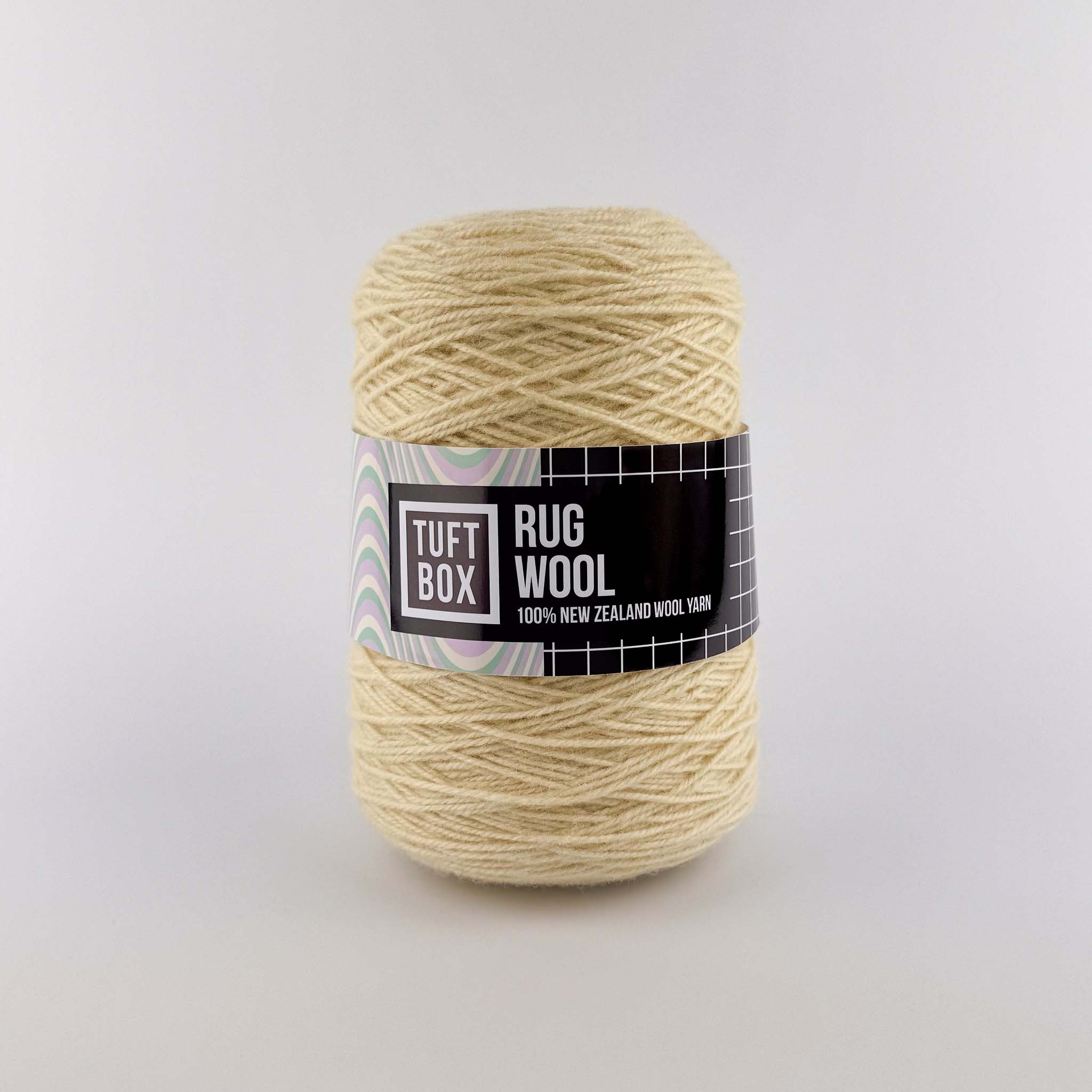 Tuftbox Rug Wool Cone Lemonade