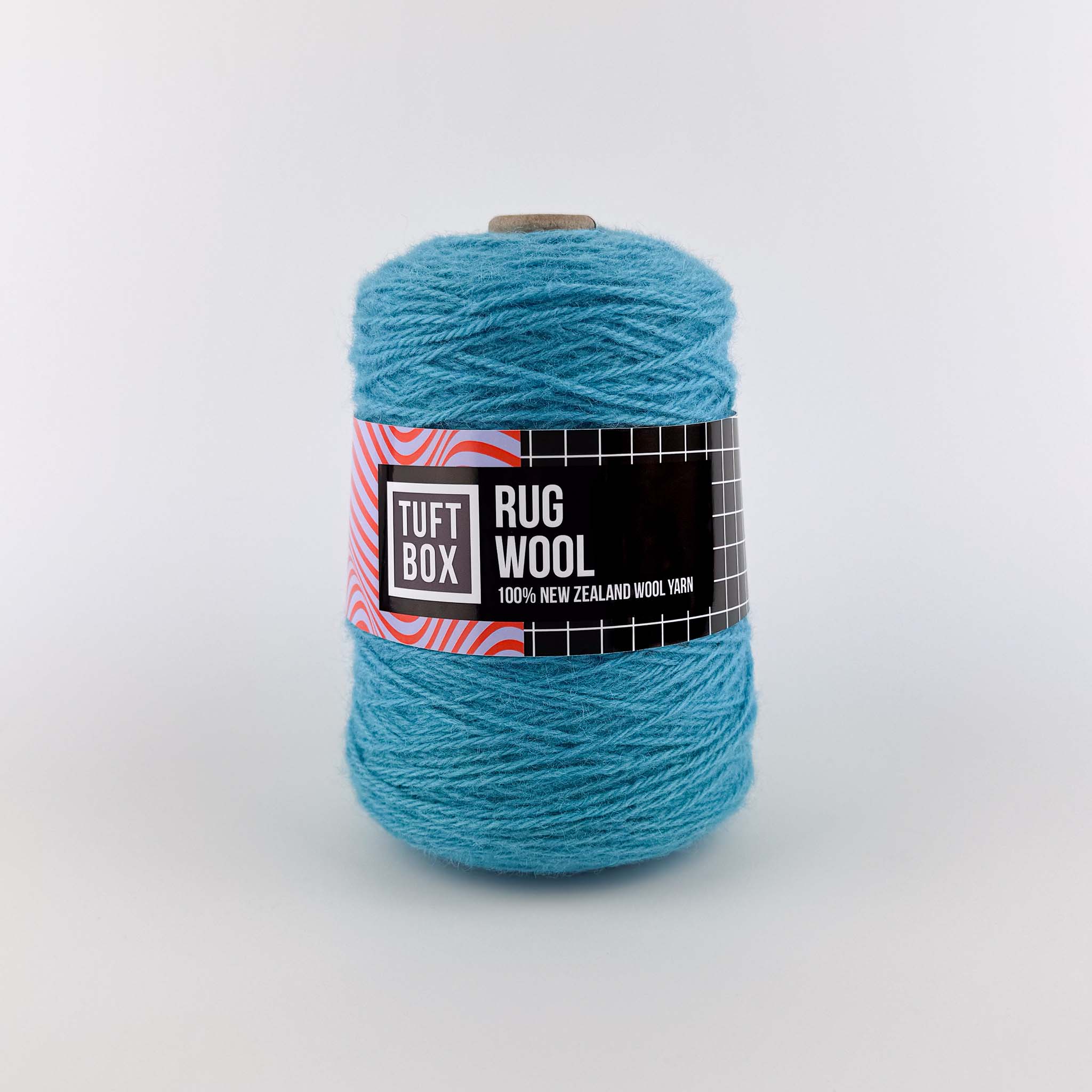 Tuftbox Rug Wool Cone Bubblegum Blue