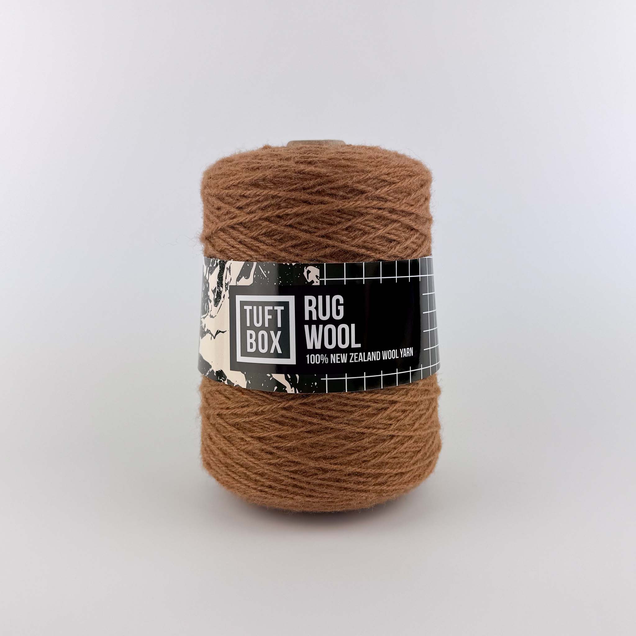 Tuftbox Rug Wool Cone Caramel