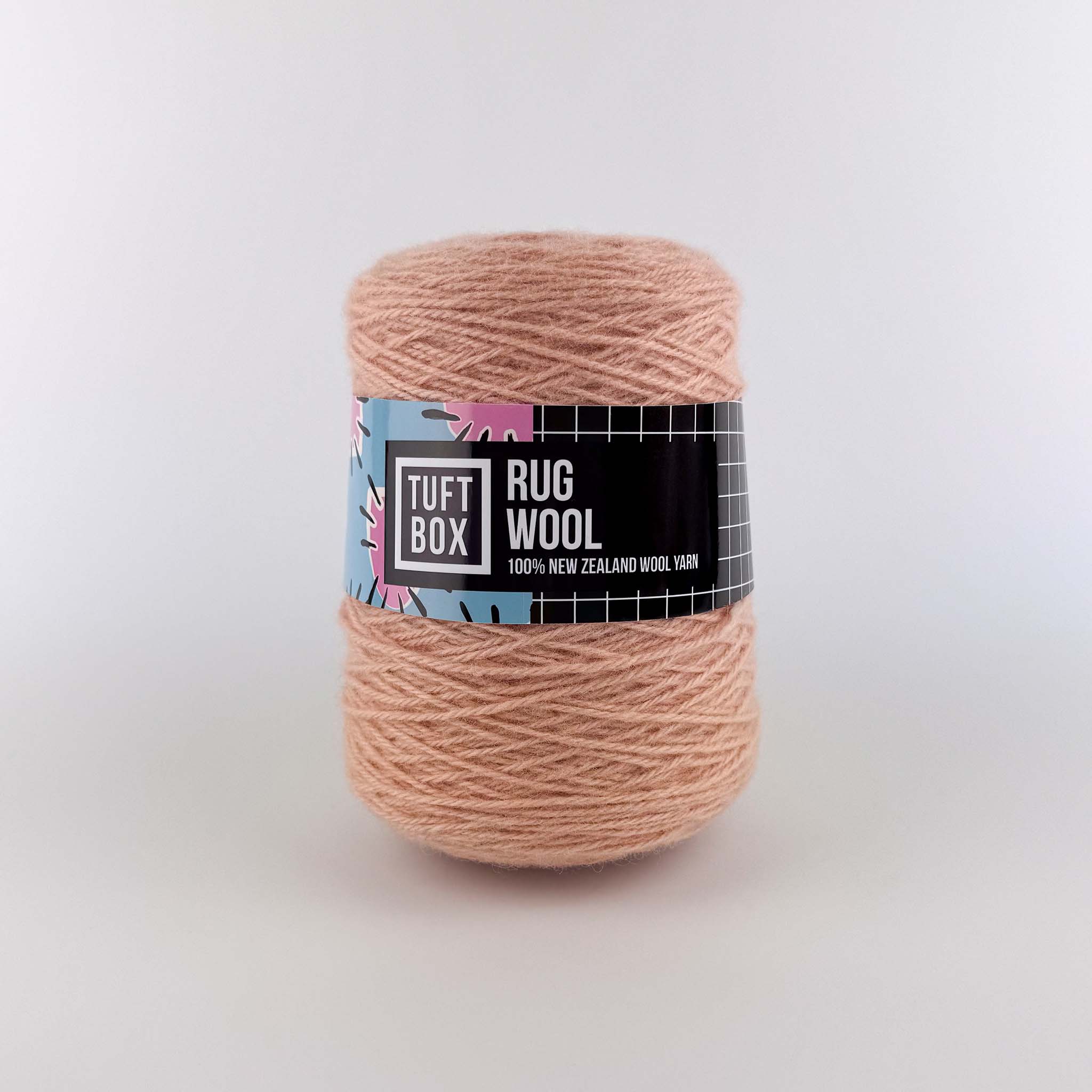 Tuftbox Rug Wool Cone Apricot