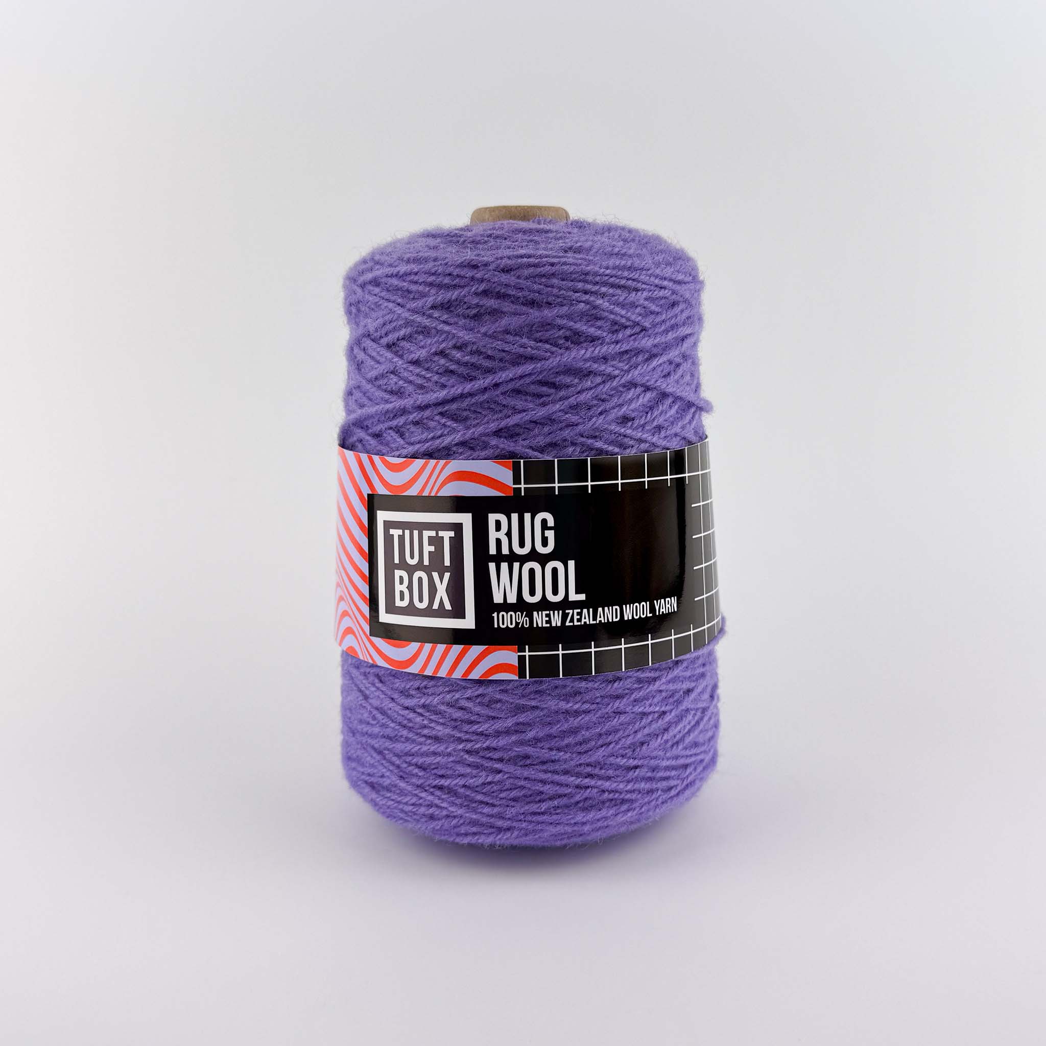 Tuftbox Rug Wool Cone Smooth Purple