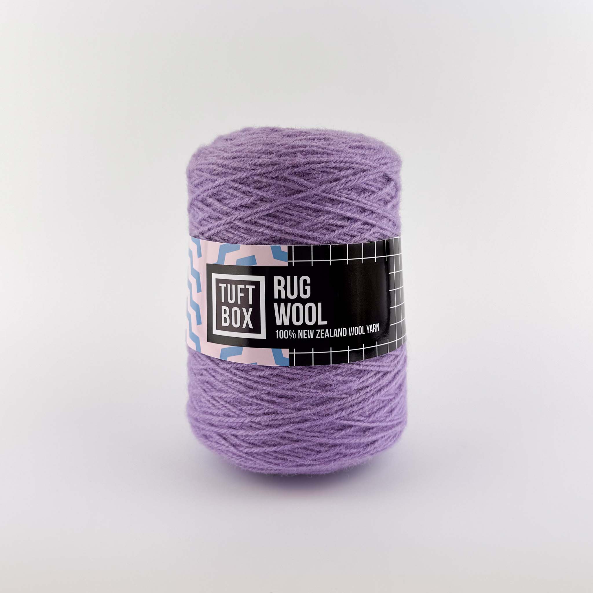 Tuftbox Rug Wool Cone Wisteria