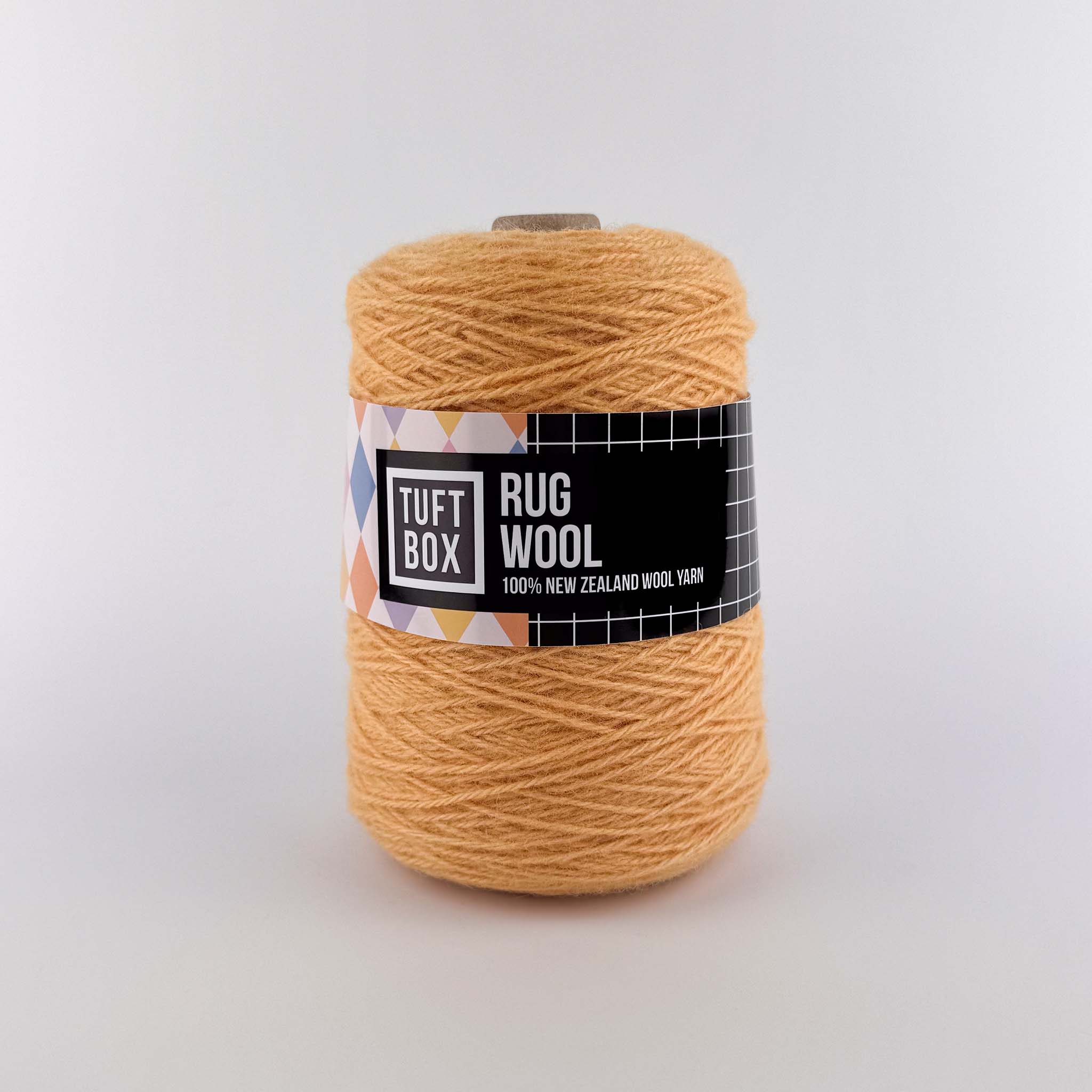 Tuftbox Rug Wool Cone Orange Sorbet