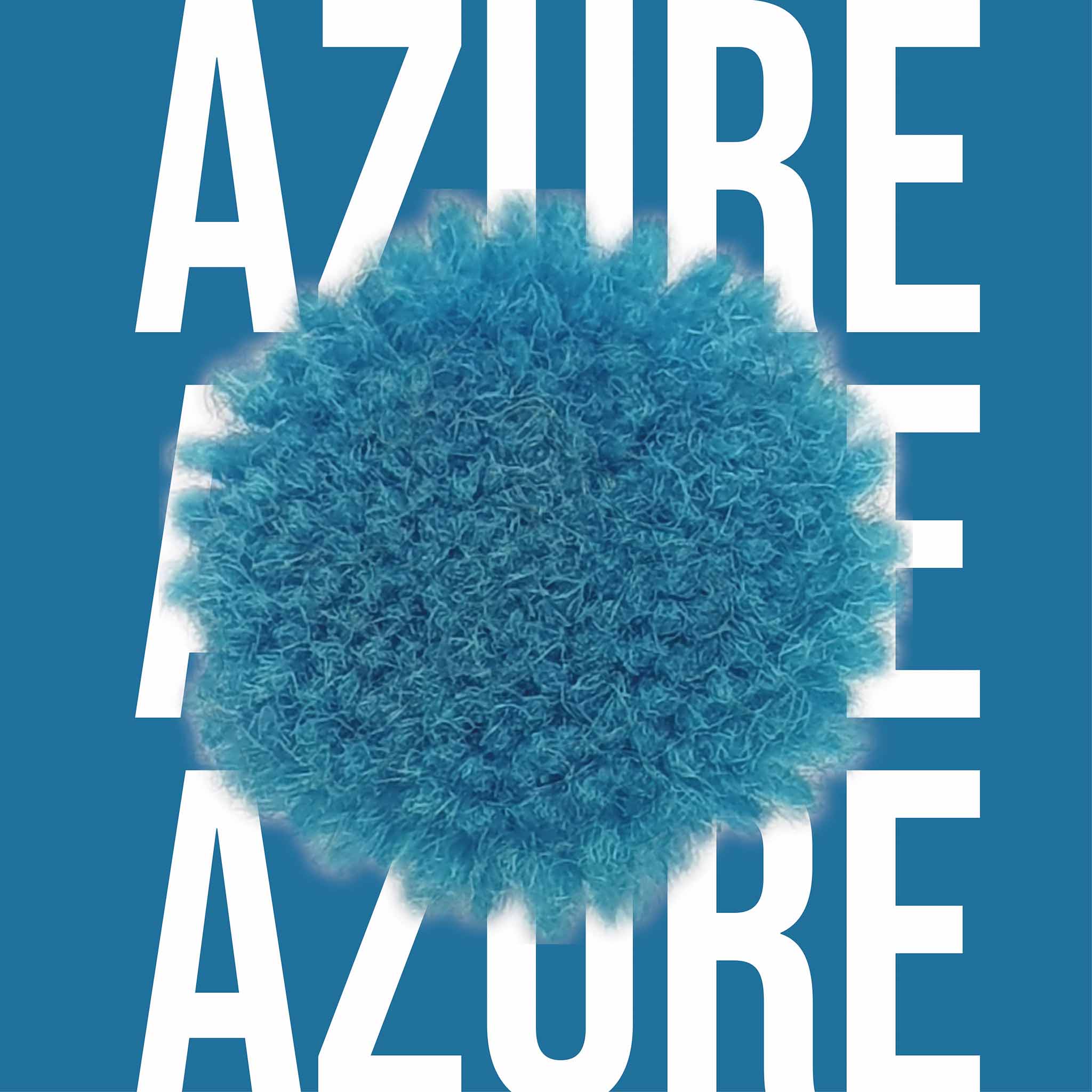 Tuftbox Rug Wool PomPom Swatch Azure