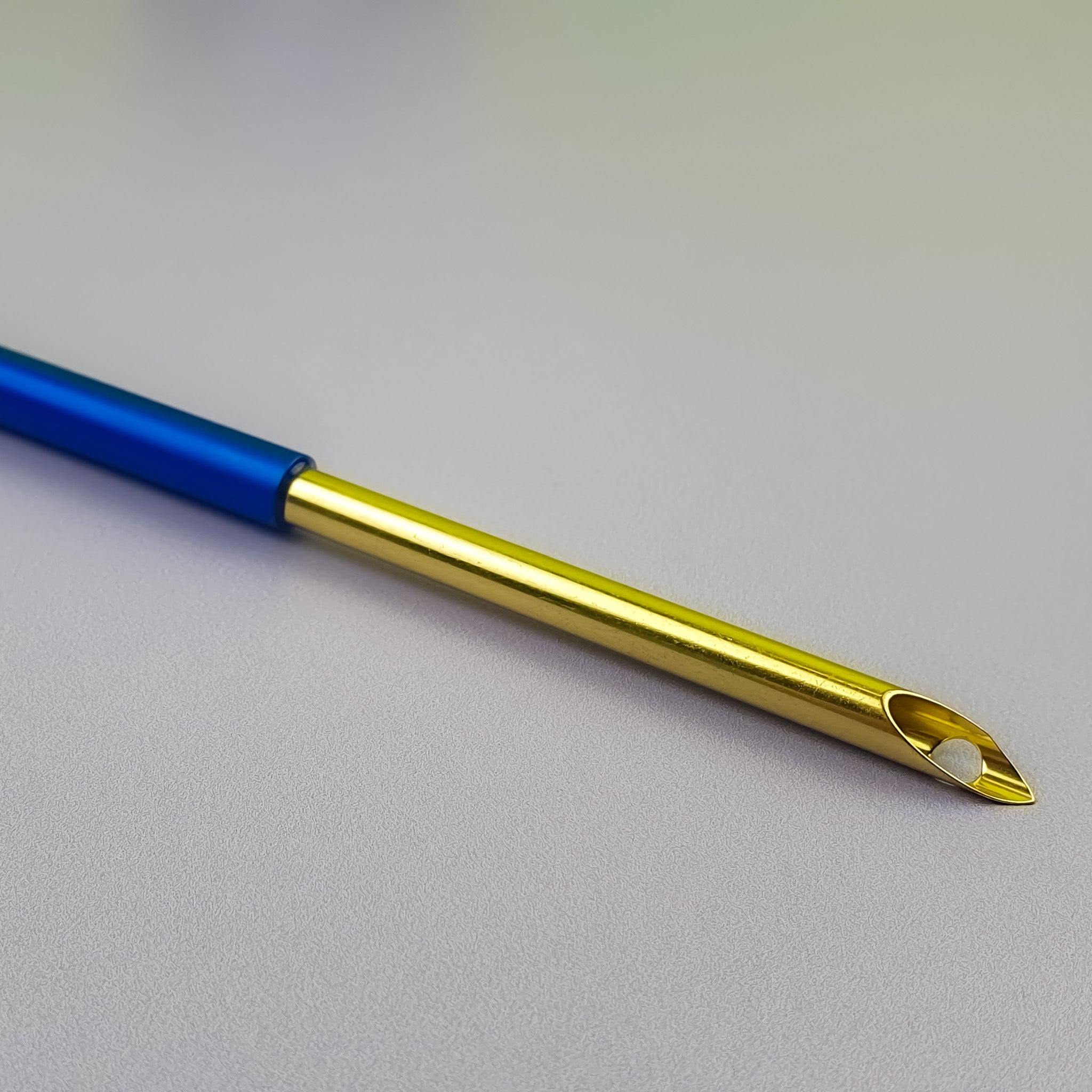 Blue Punch Needle Close Up