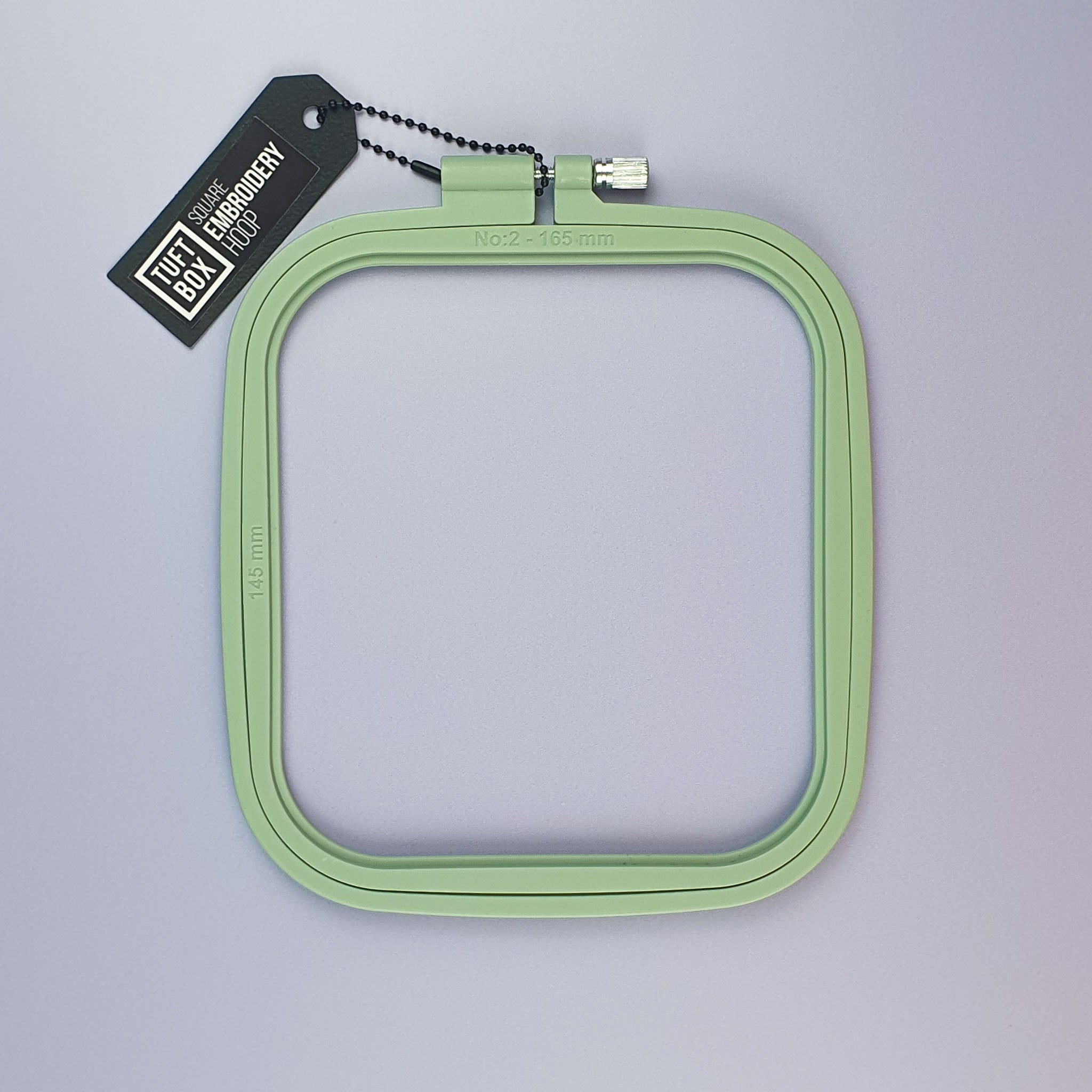 Embroidery Hoop Square Green 14.5x16.5