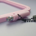 Embroidery Hoop Square Pink Hoop Screw Close Up
