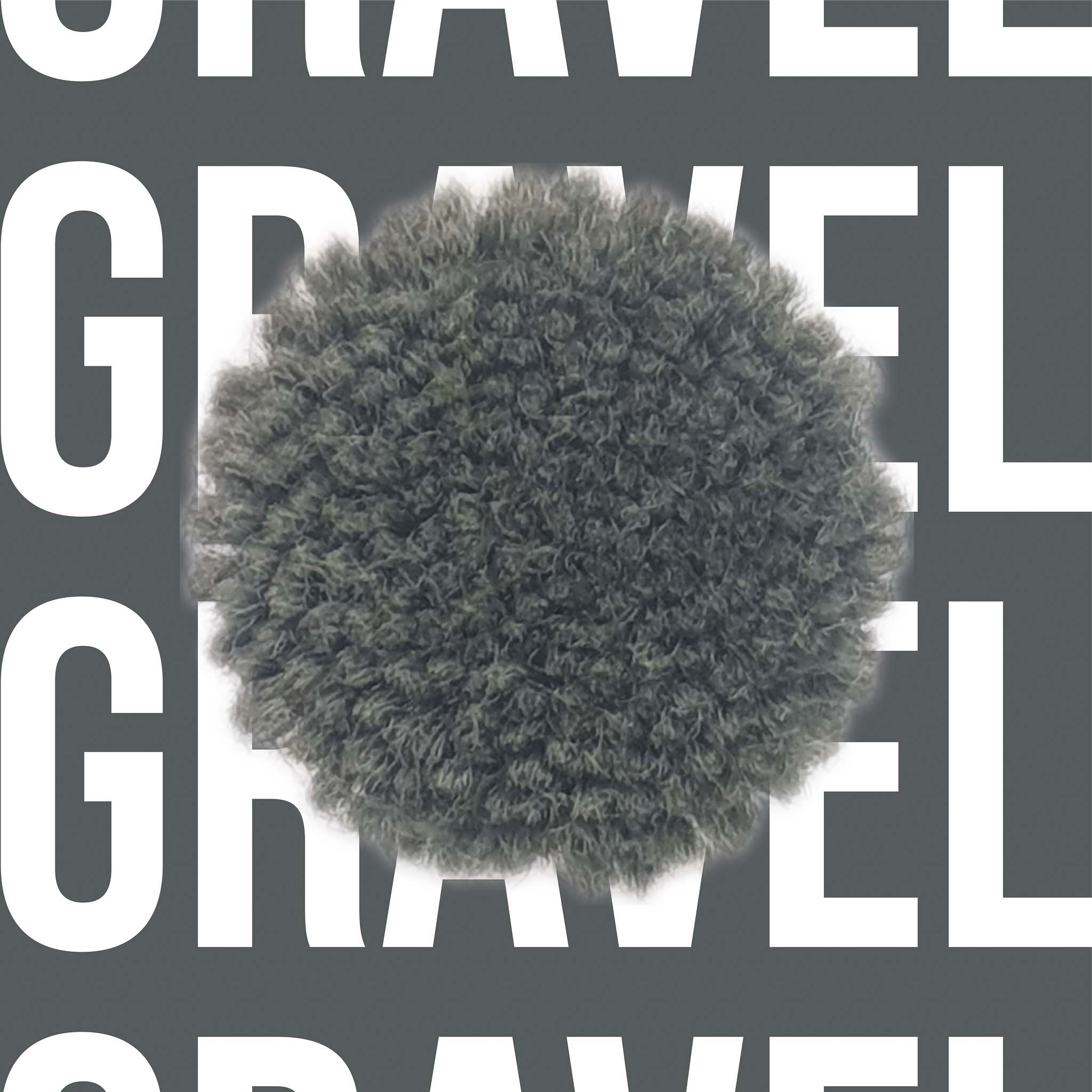 Tuftbox Rug Wool PomPom Swatch Gravel