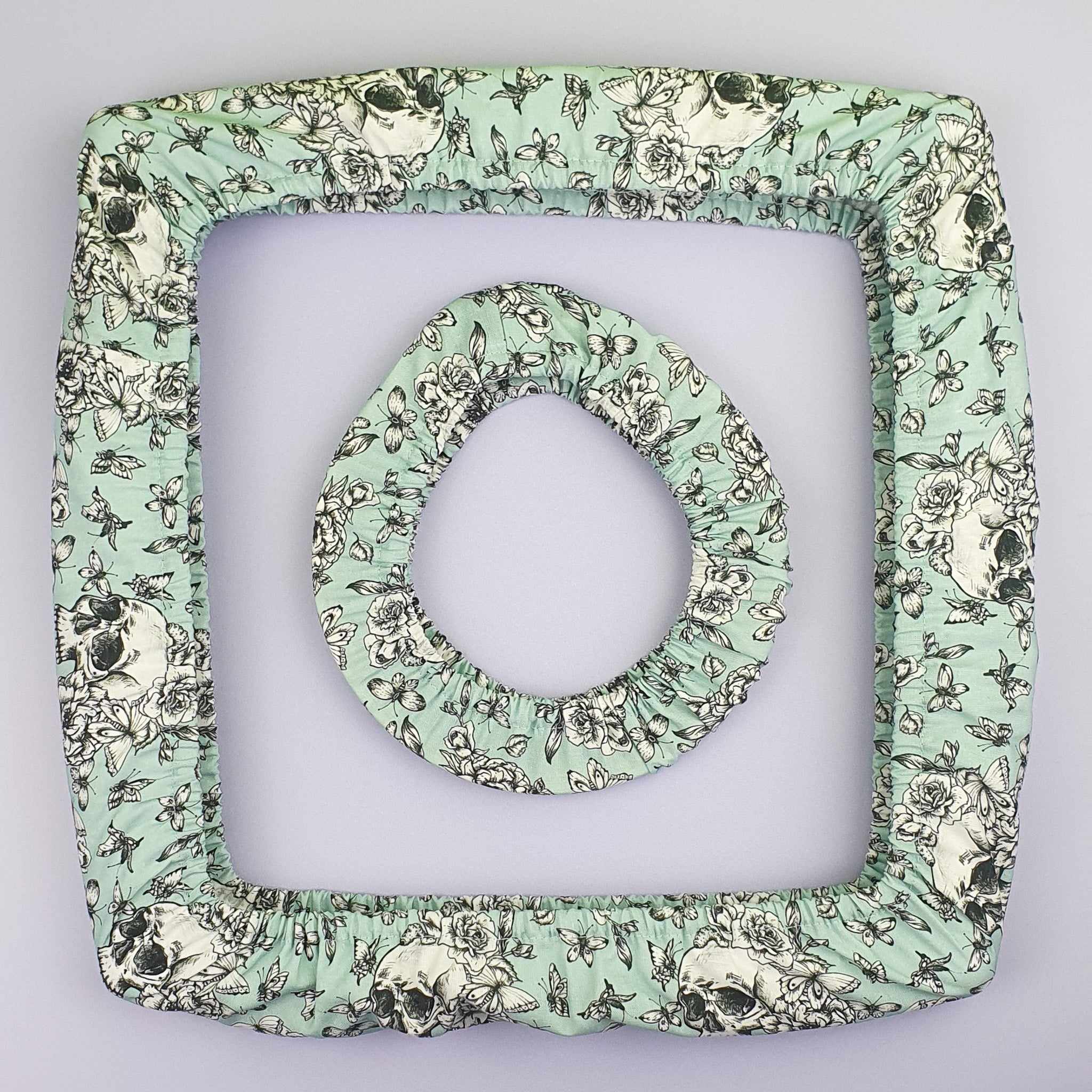 Grime Guard Floral Skull Hoop and Frame