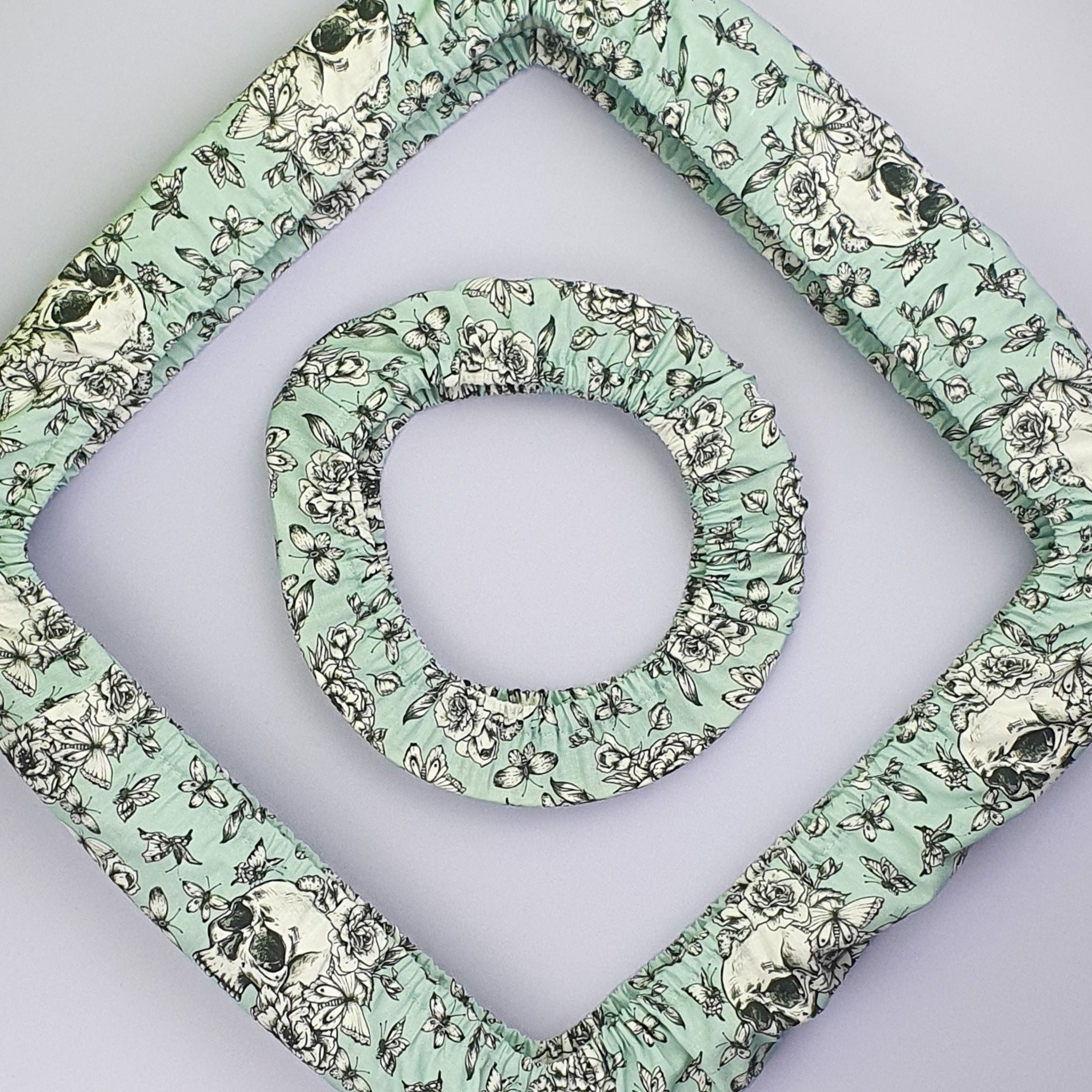 Grime Guard Floral Skull Hoop and Frame