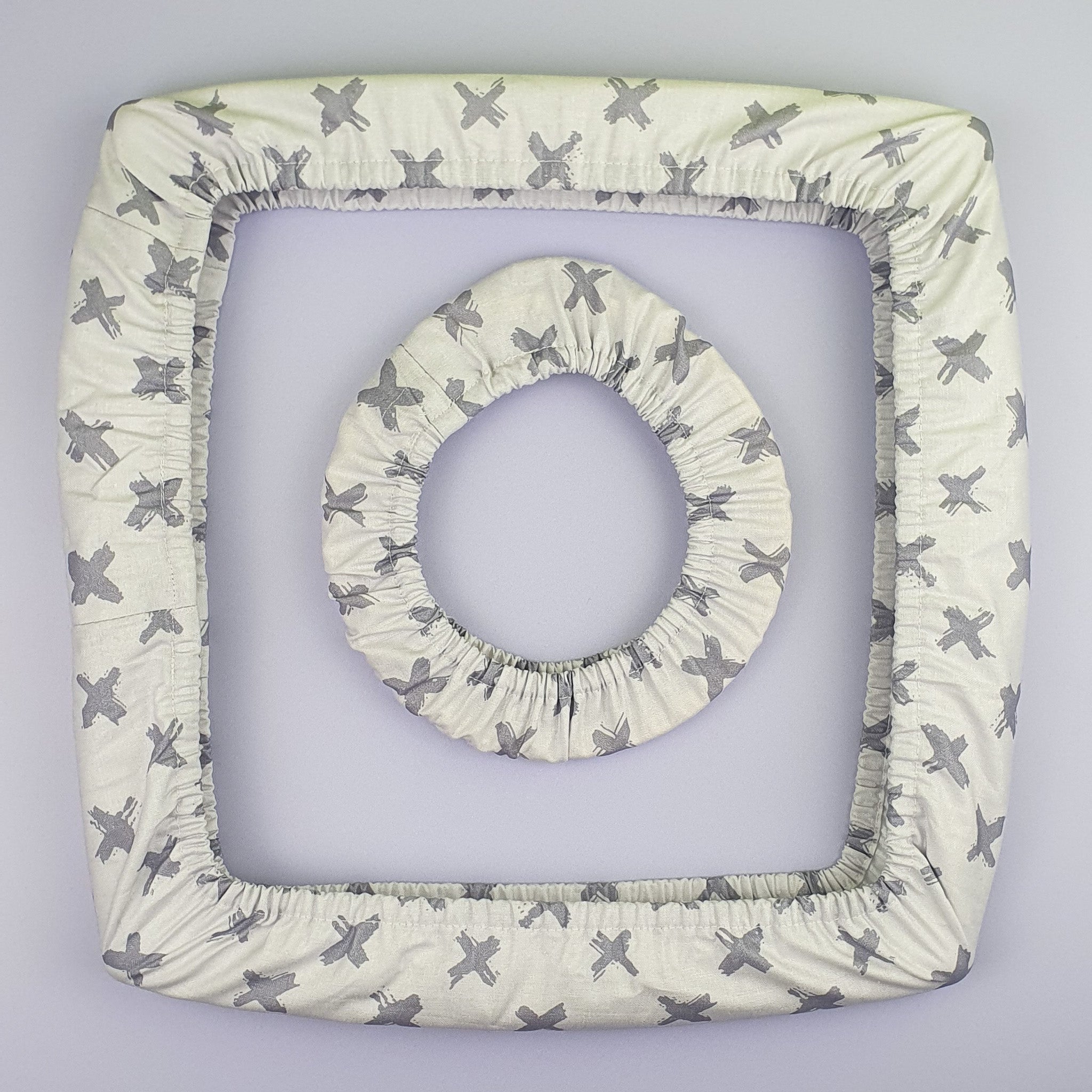 Grime Guard Grey Crosses Hoop and Frame View