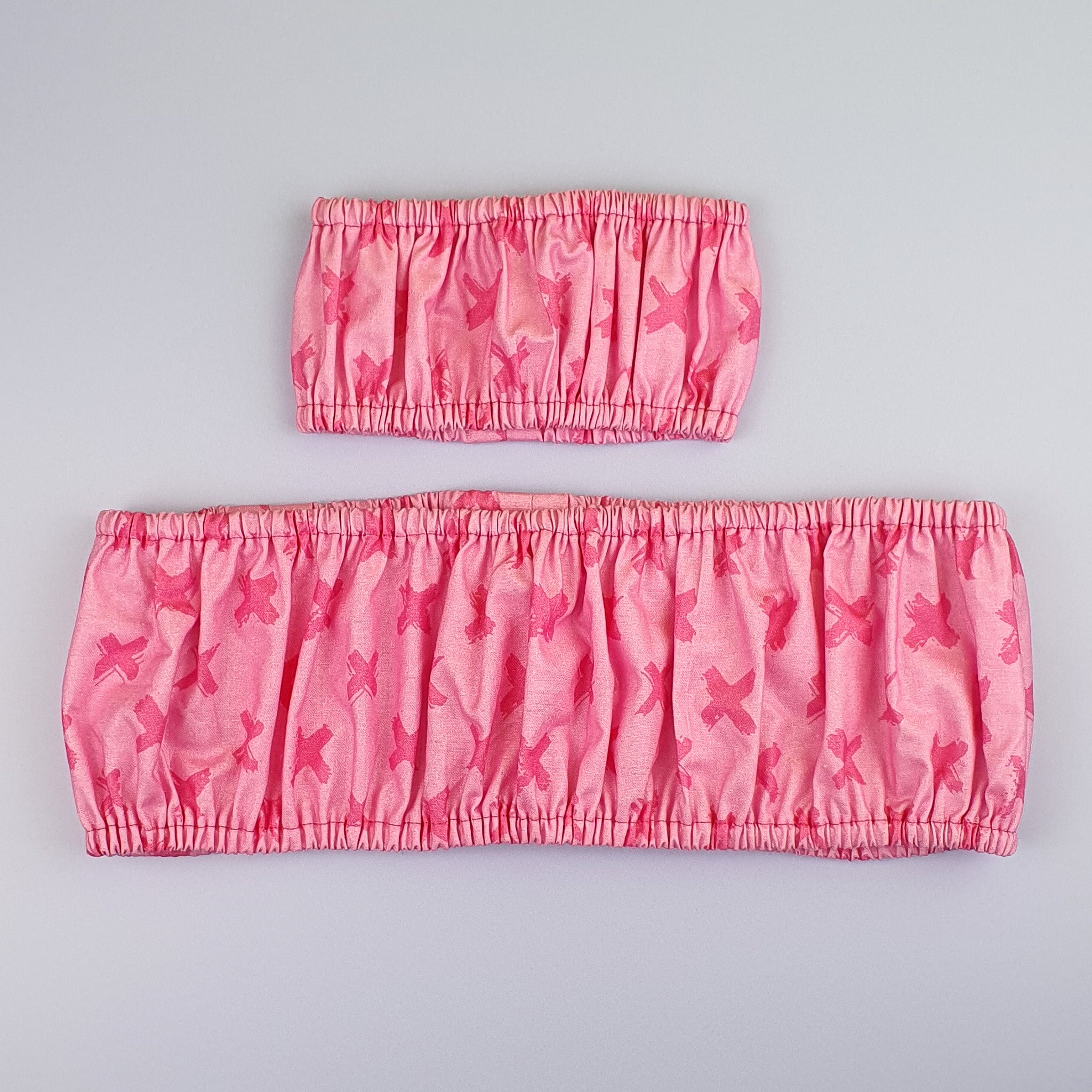 Grime Guard Pink Crosses Hoop and Frame laid flat