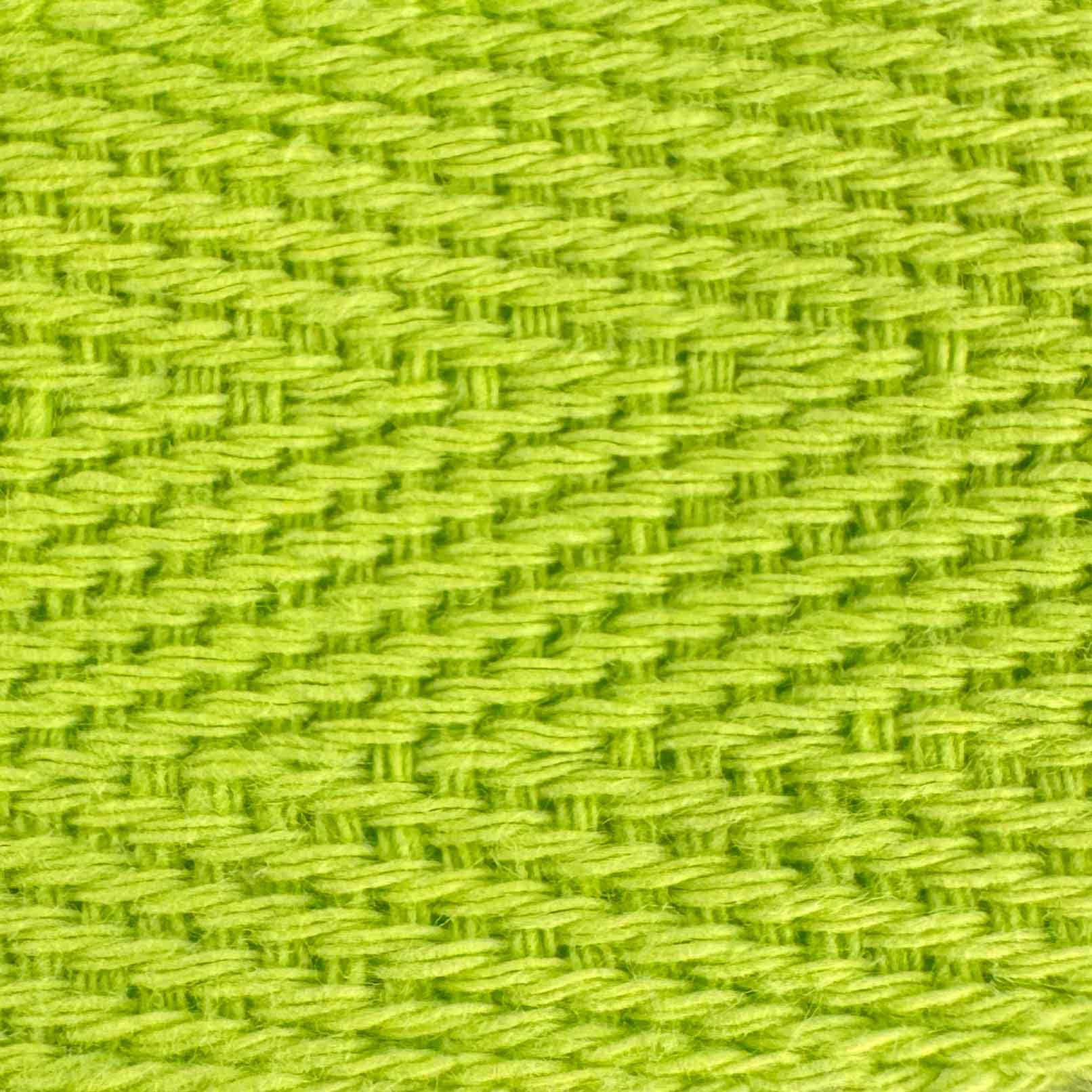 Rug binding twill tape close up Lime Green