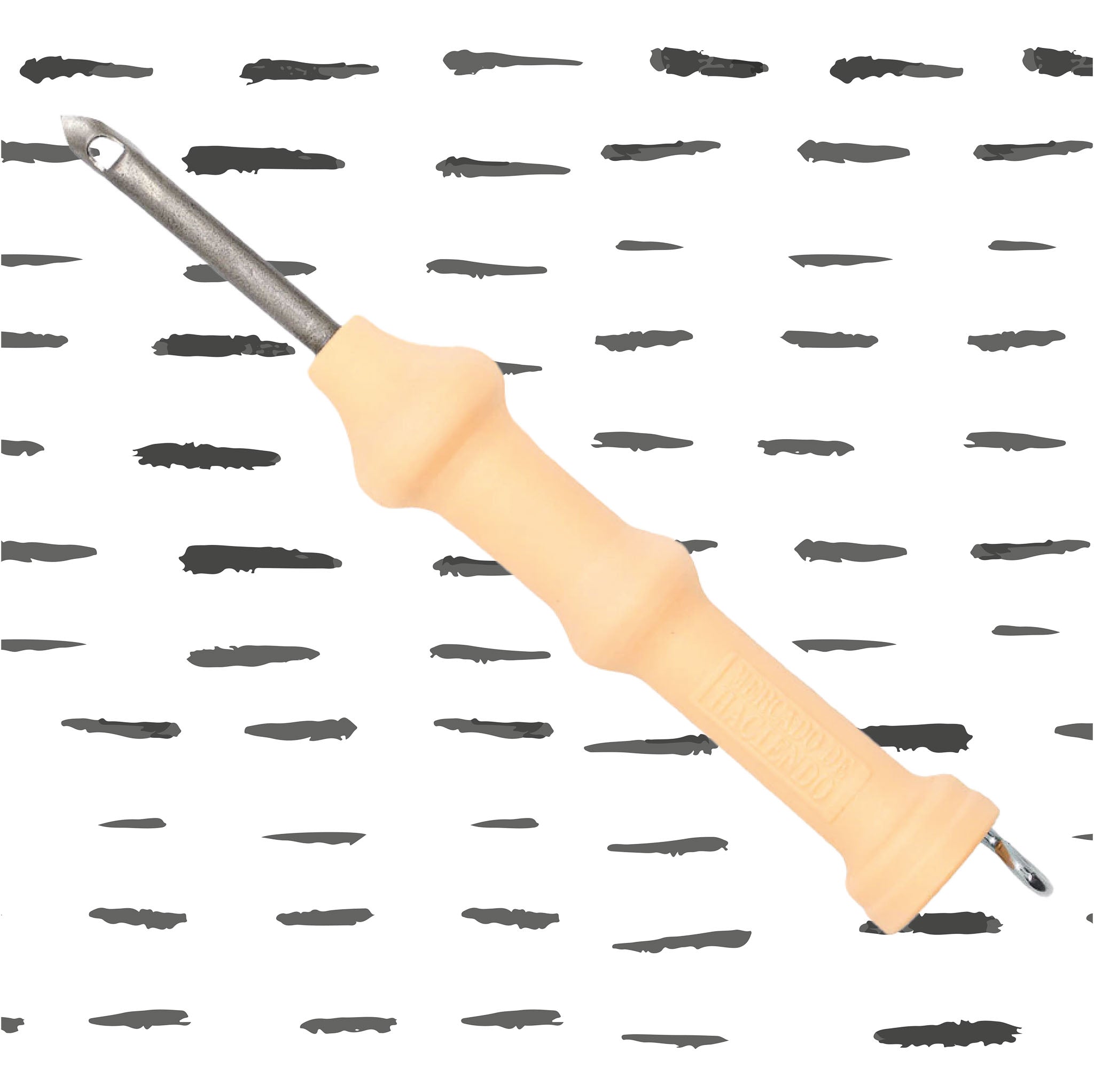 MDH Punch Needle Cream XL Thick Wool Funky Backdrop