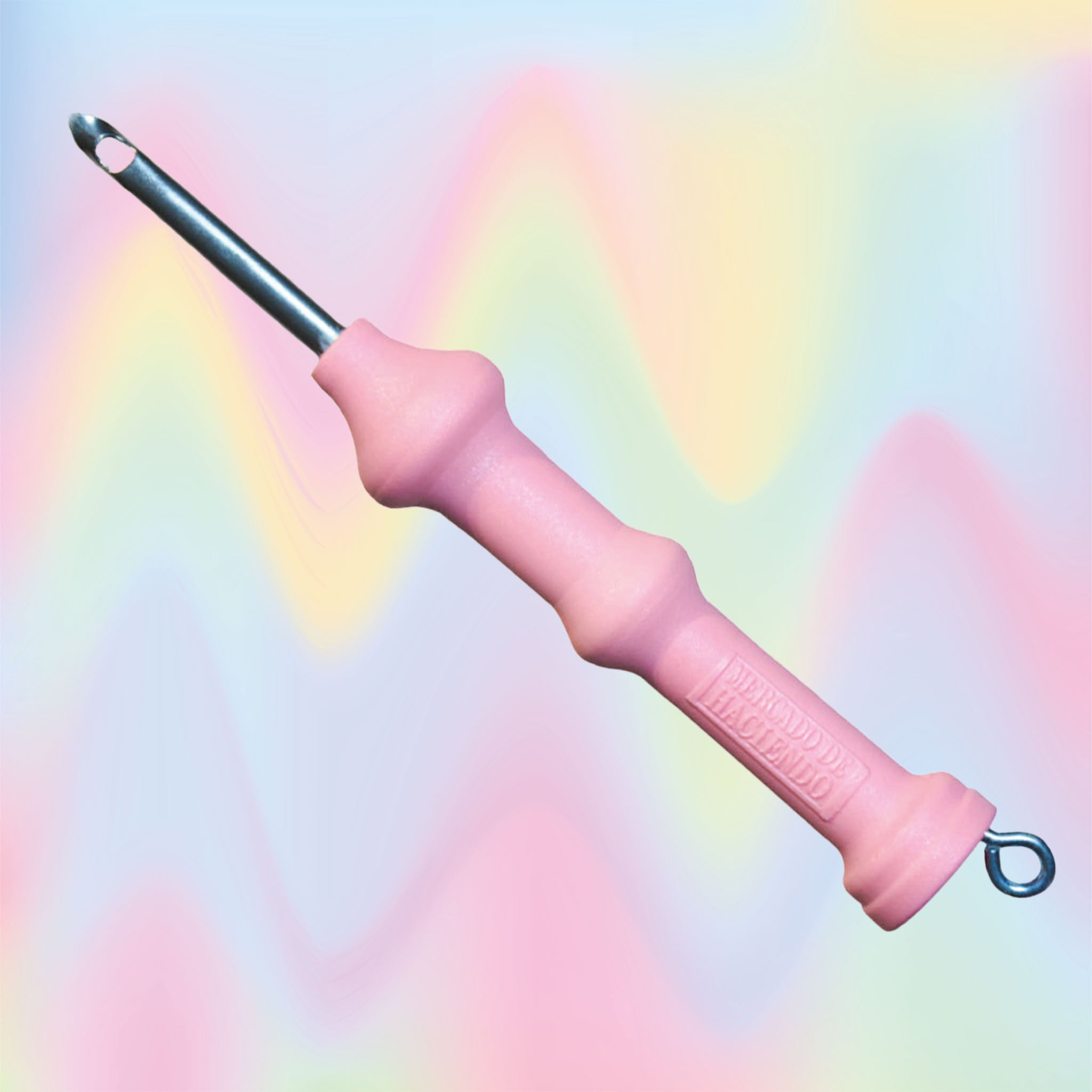 MDH Punch Needle Pink XL Thick Wool Funky Backdrop