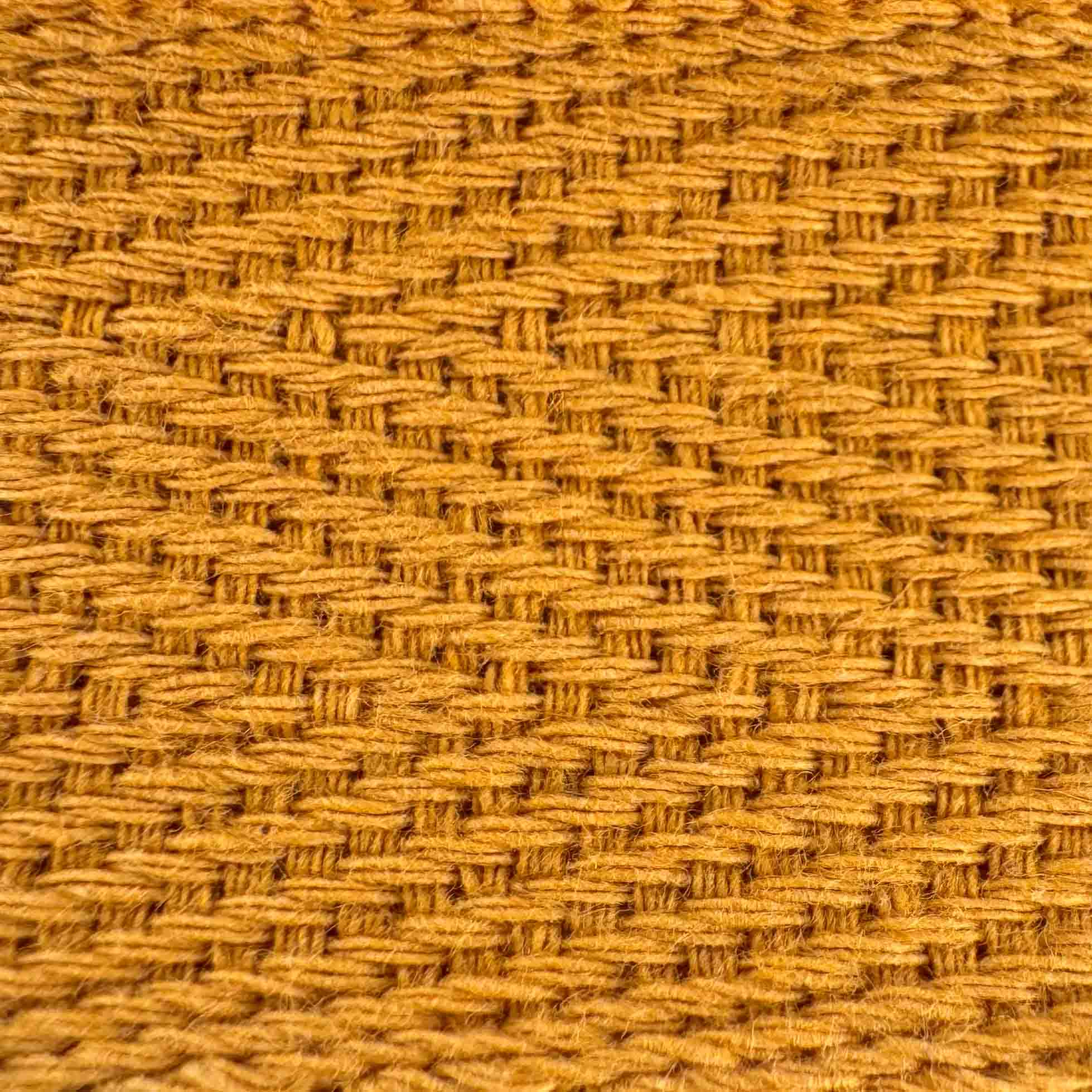 Rug binding twill tape close up Mustard
