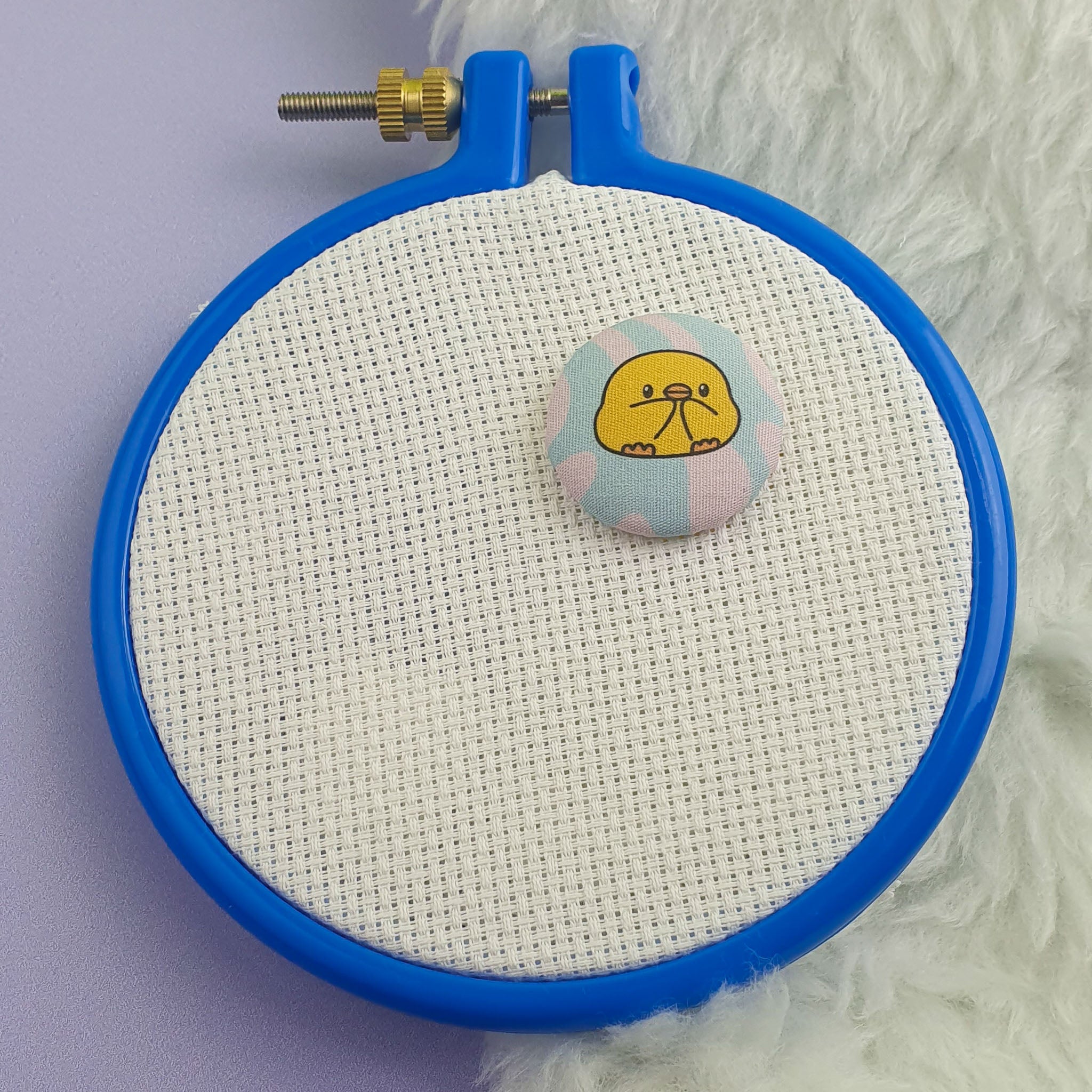 Needle Minder Kawaii duck in hoop