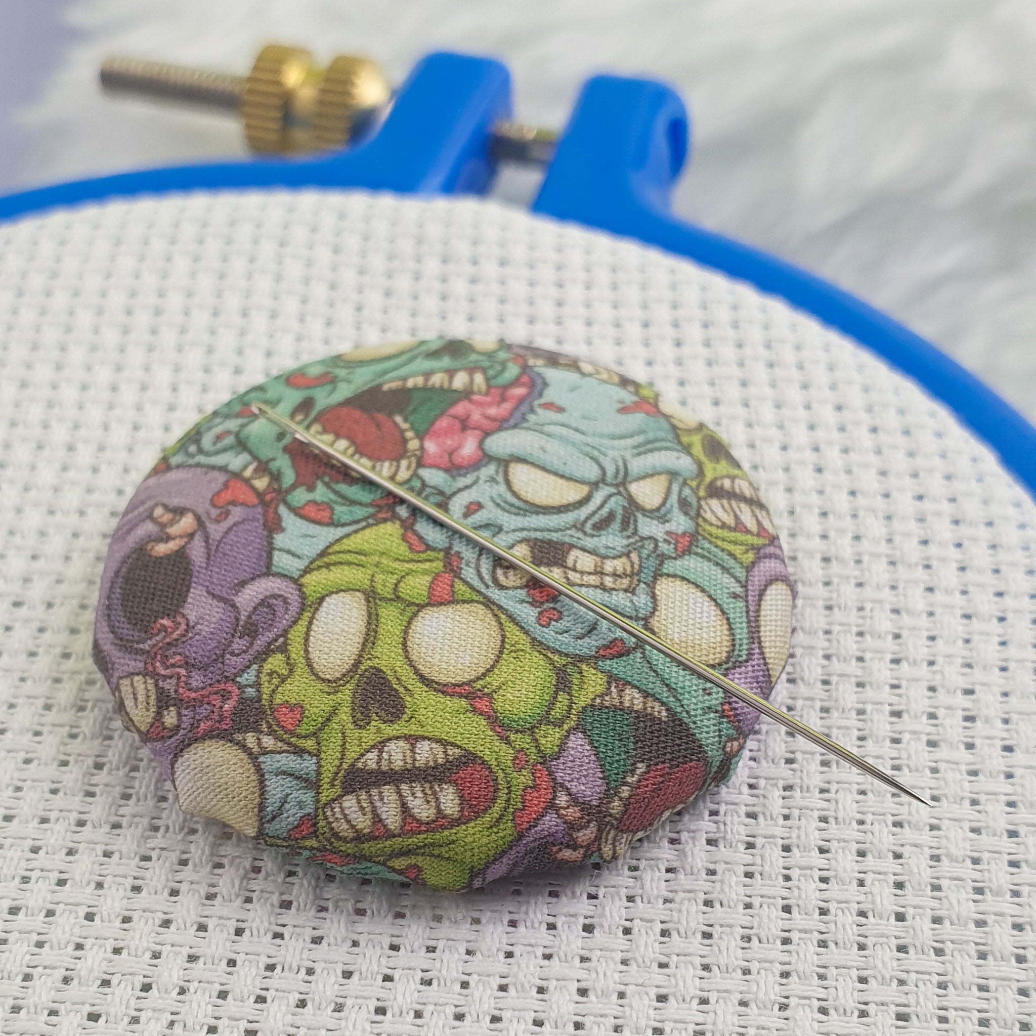 Needle Minder Zombie Large Zombie Minder Close Up