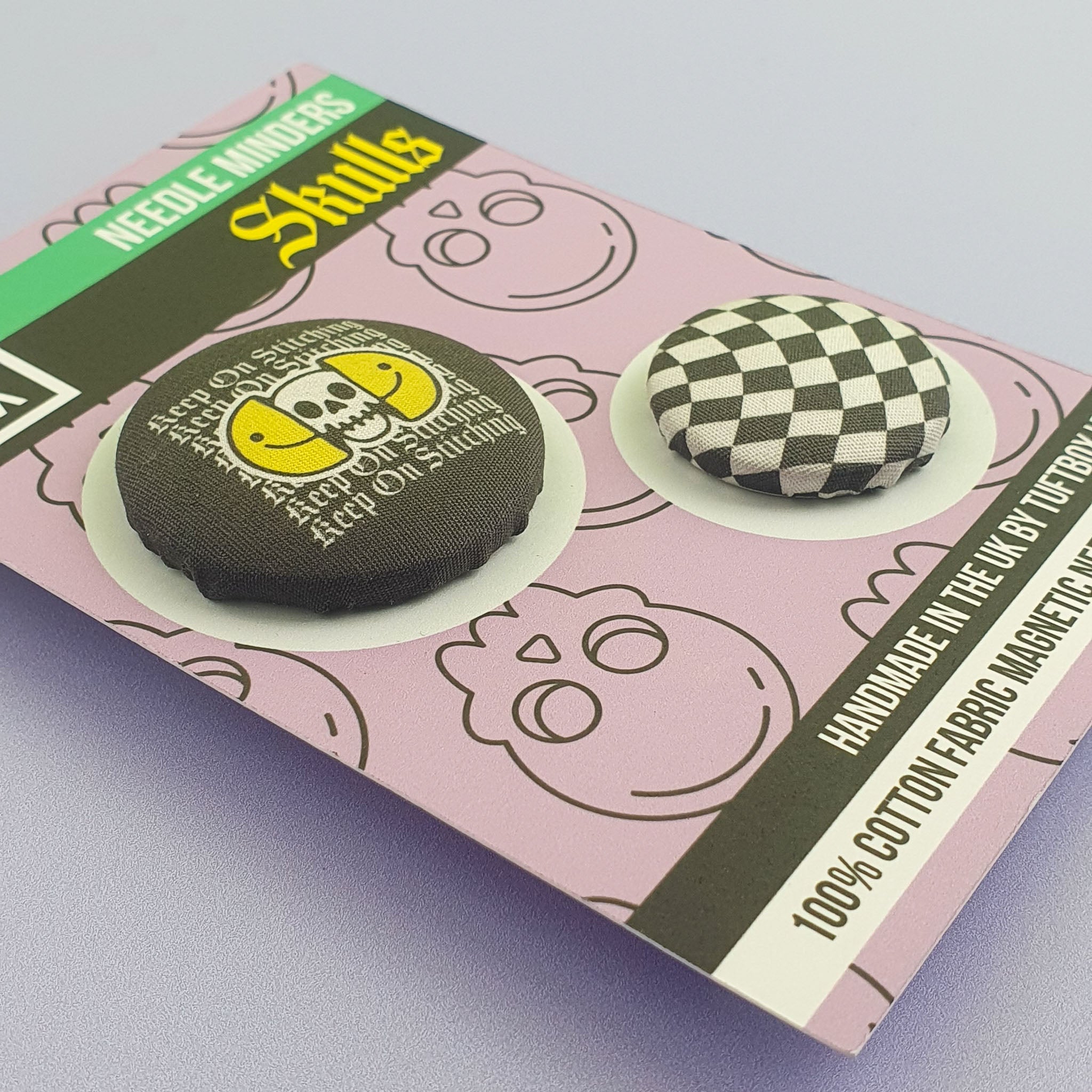 Needle Minder Skull Collection Front close up