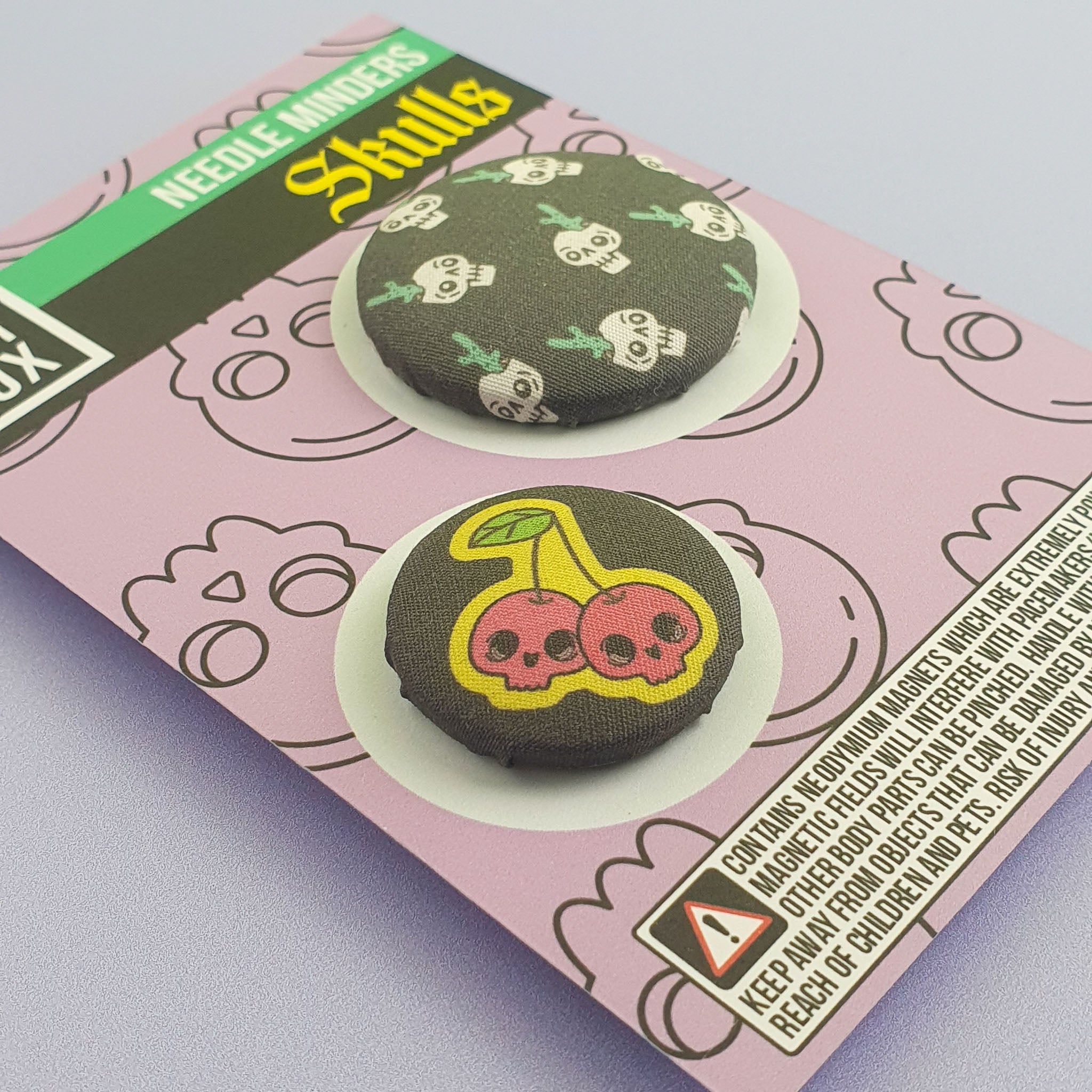 Needle Minder Skull Collection back close up