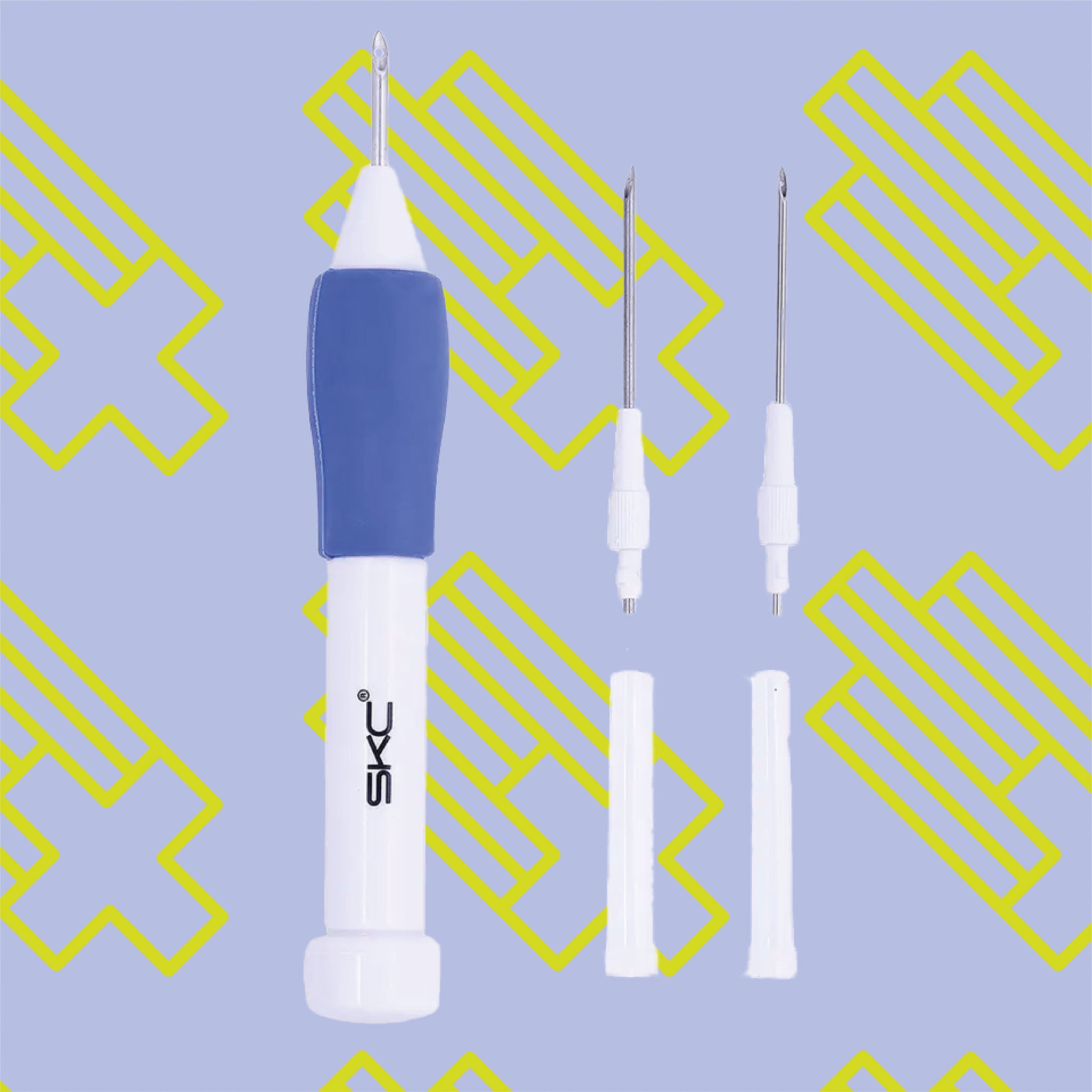 SKC Adjustable Punch Needle on funky backdrop