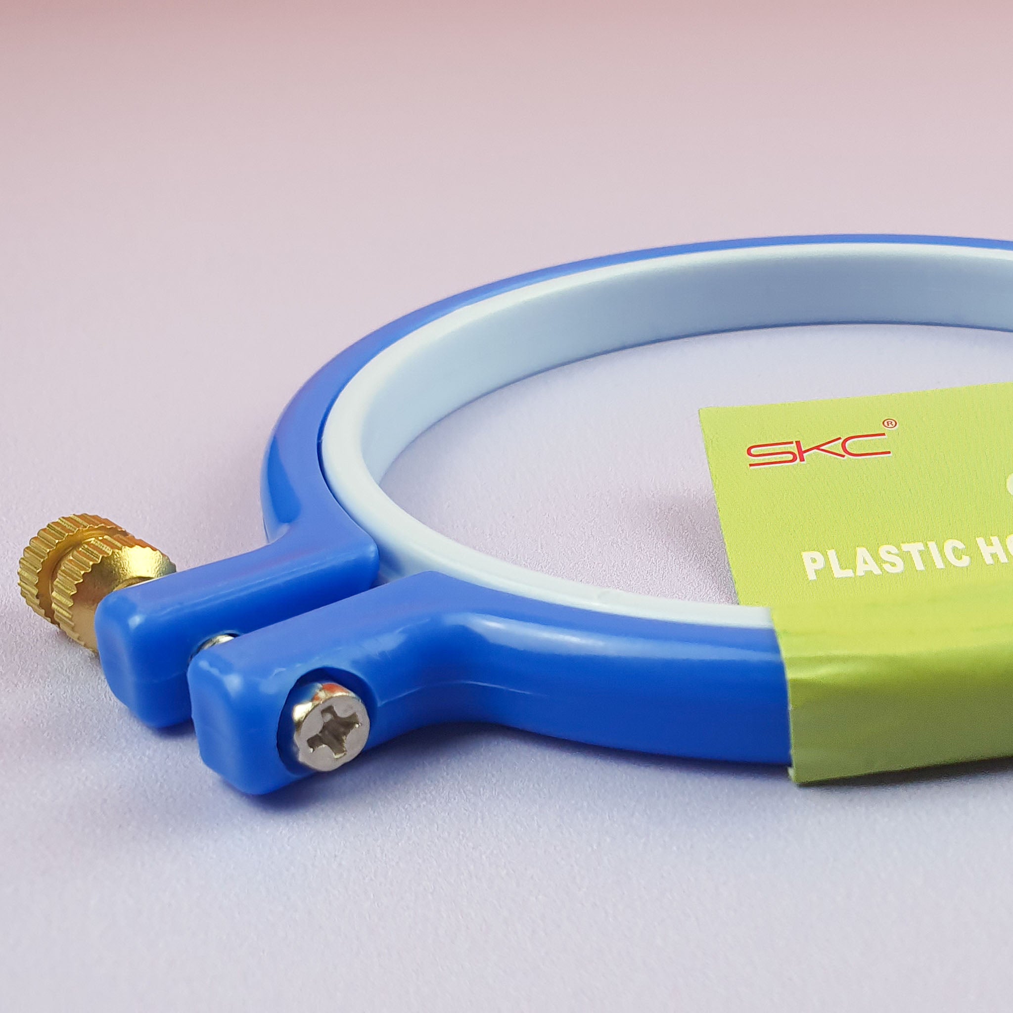 SKC Embroidery Hoop 4 Inch Blue Side Profile