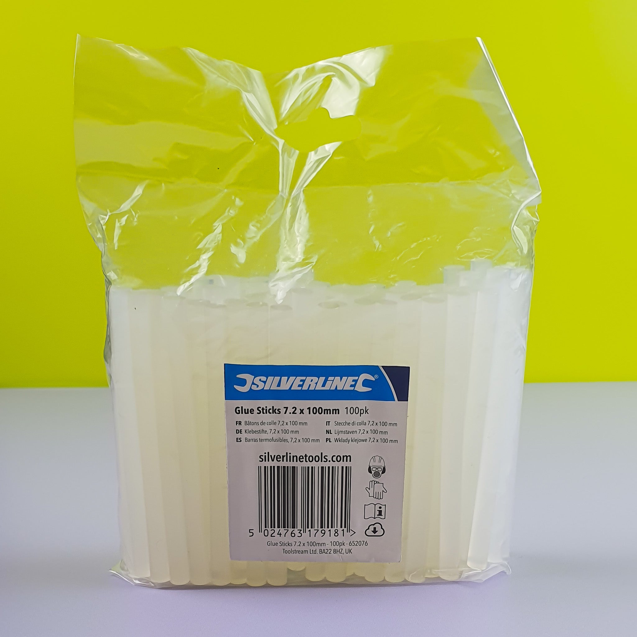 Silverline Glue Sticks 100 pack Front