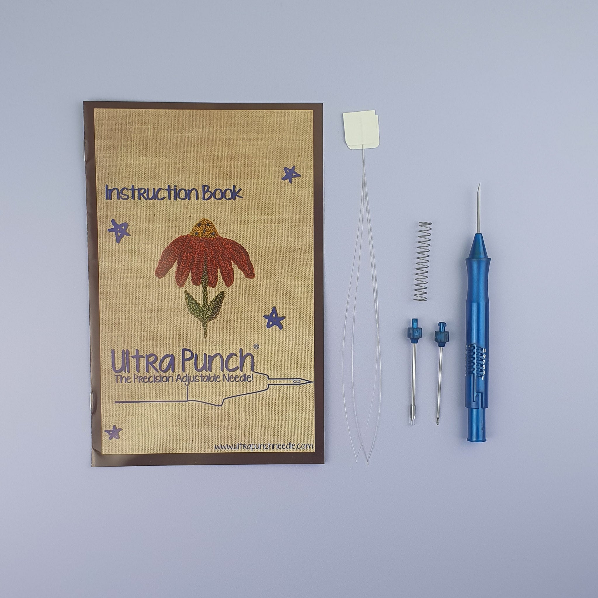 Ultrapunch punch needle contents 3 needles threaders and instructions