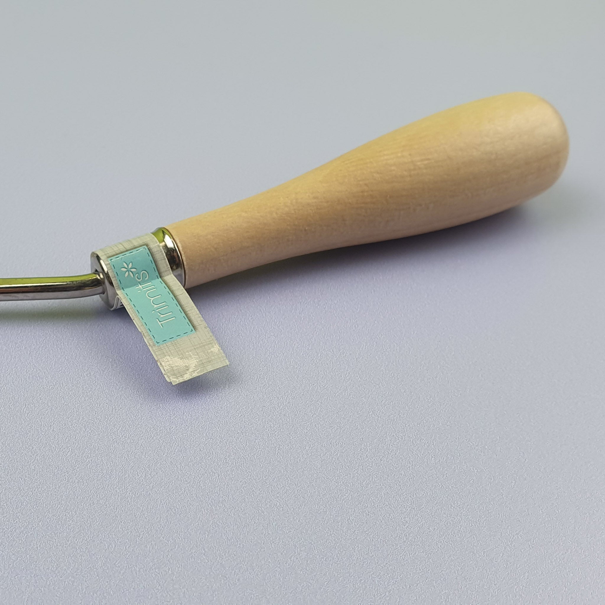 Wooden Latch Hook Handle Close Up