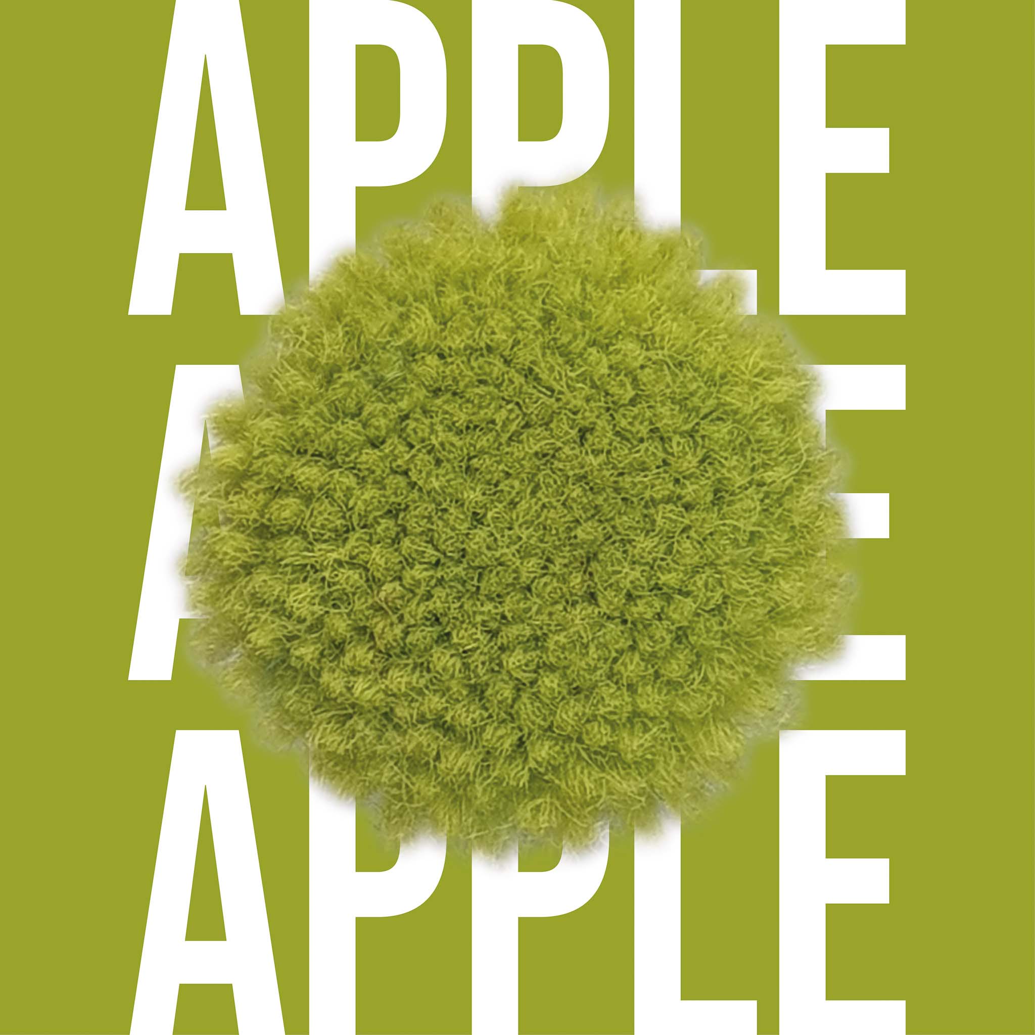 Tuftbox Rug Wool PomPom Swatch Apple