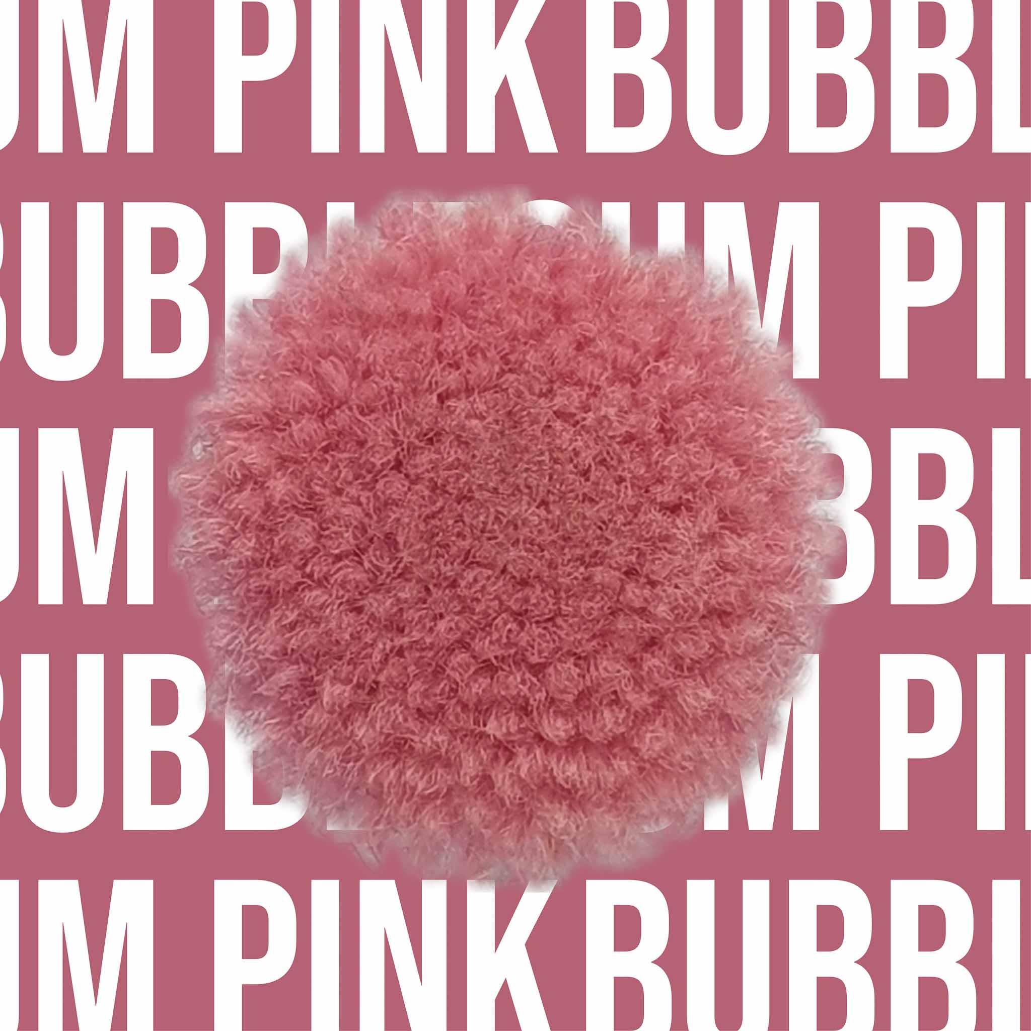 Tuftbox Rug Wool PomPom Swatch Bubblegum Pink