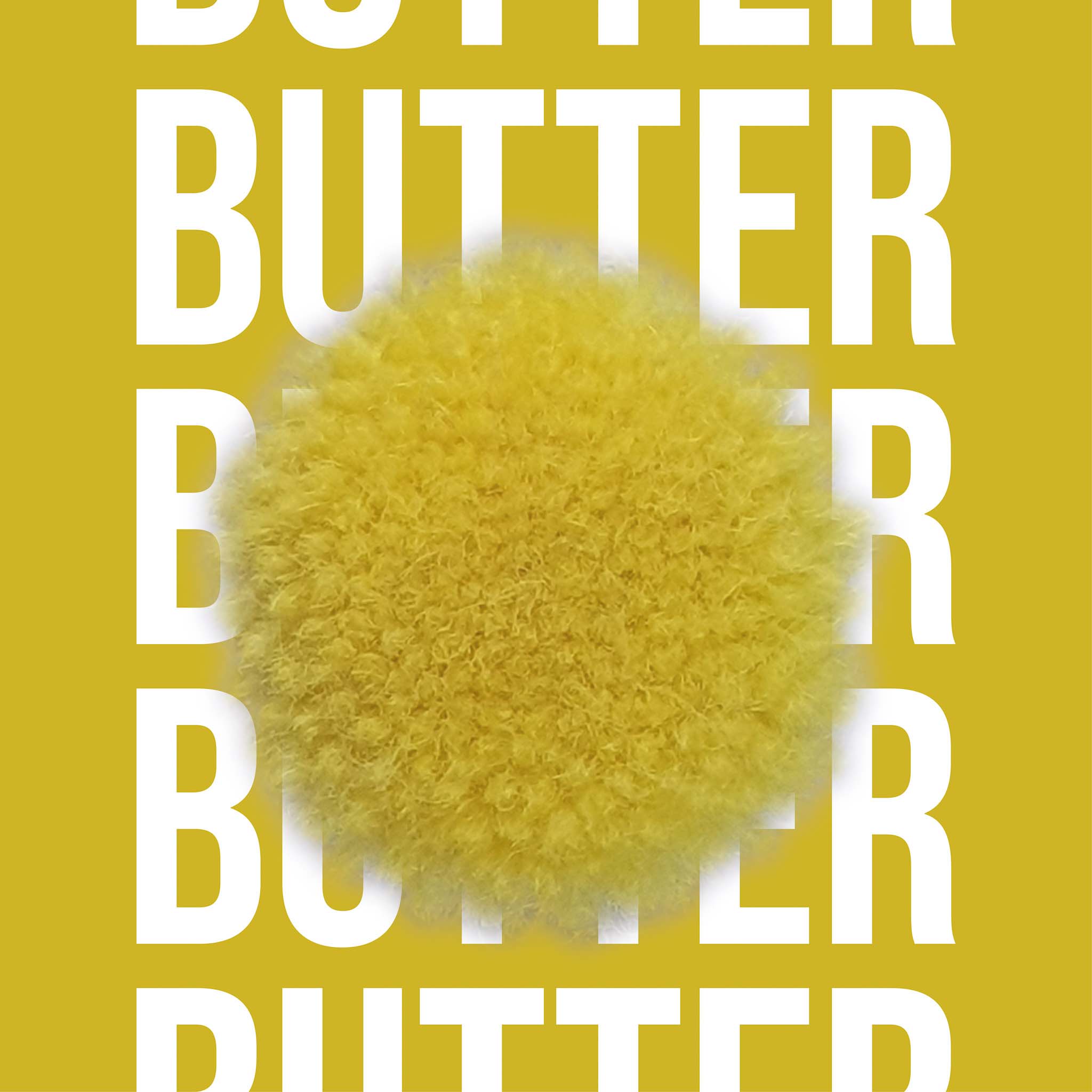 Tuftbox Rug Wool PomPom Swatch Butter