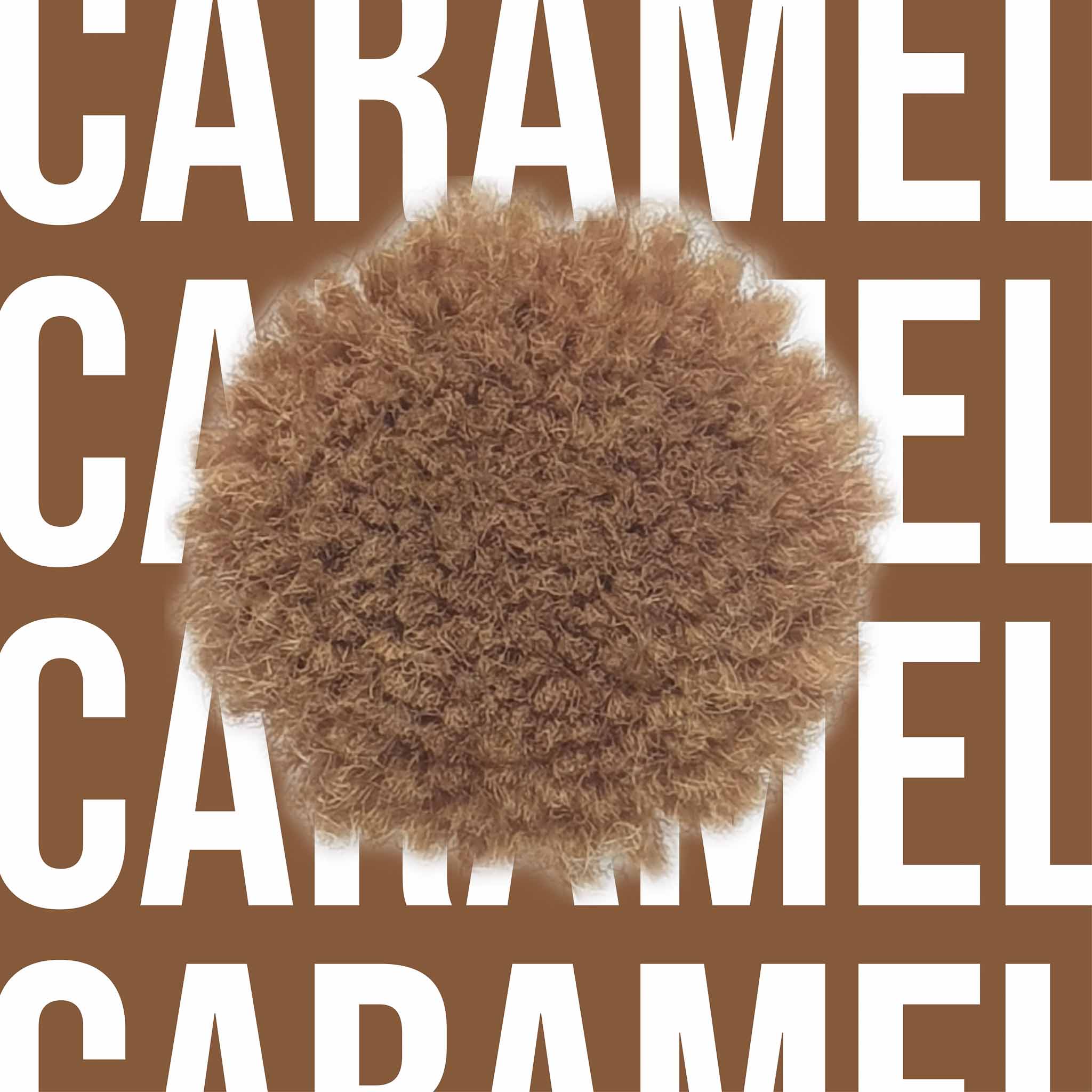 Tuftbox Rug Wool PomPom Swatch Caramel