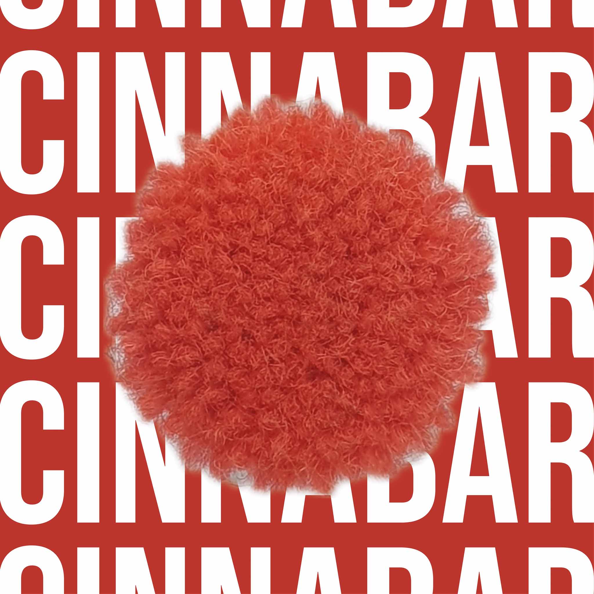 Tuftbox Rug Wool PomPom Swatch Cinnabar