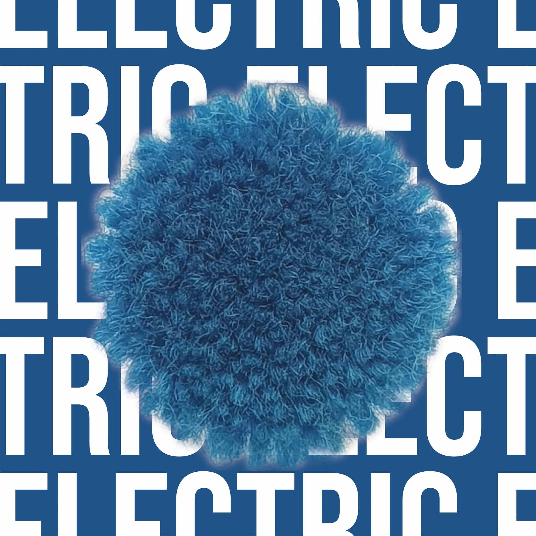 Tuftbox Rug Wool PomPom Swatch Electric Blue