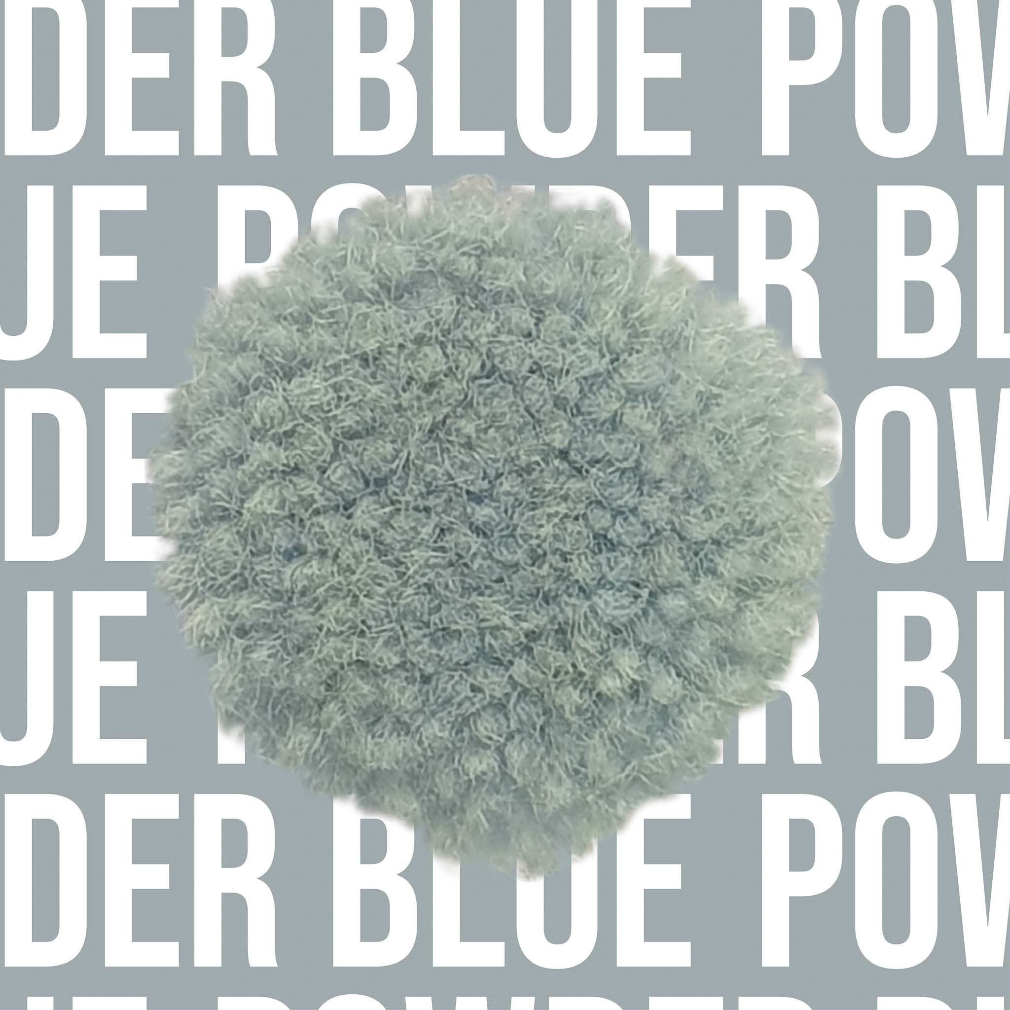 Tuftbox Rug Wool PomPom Swatch Powder Blue