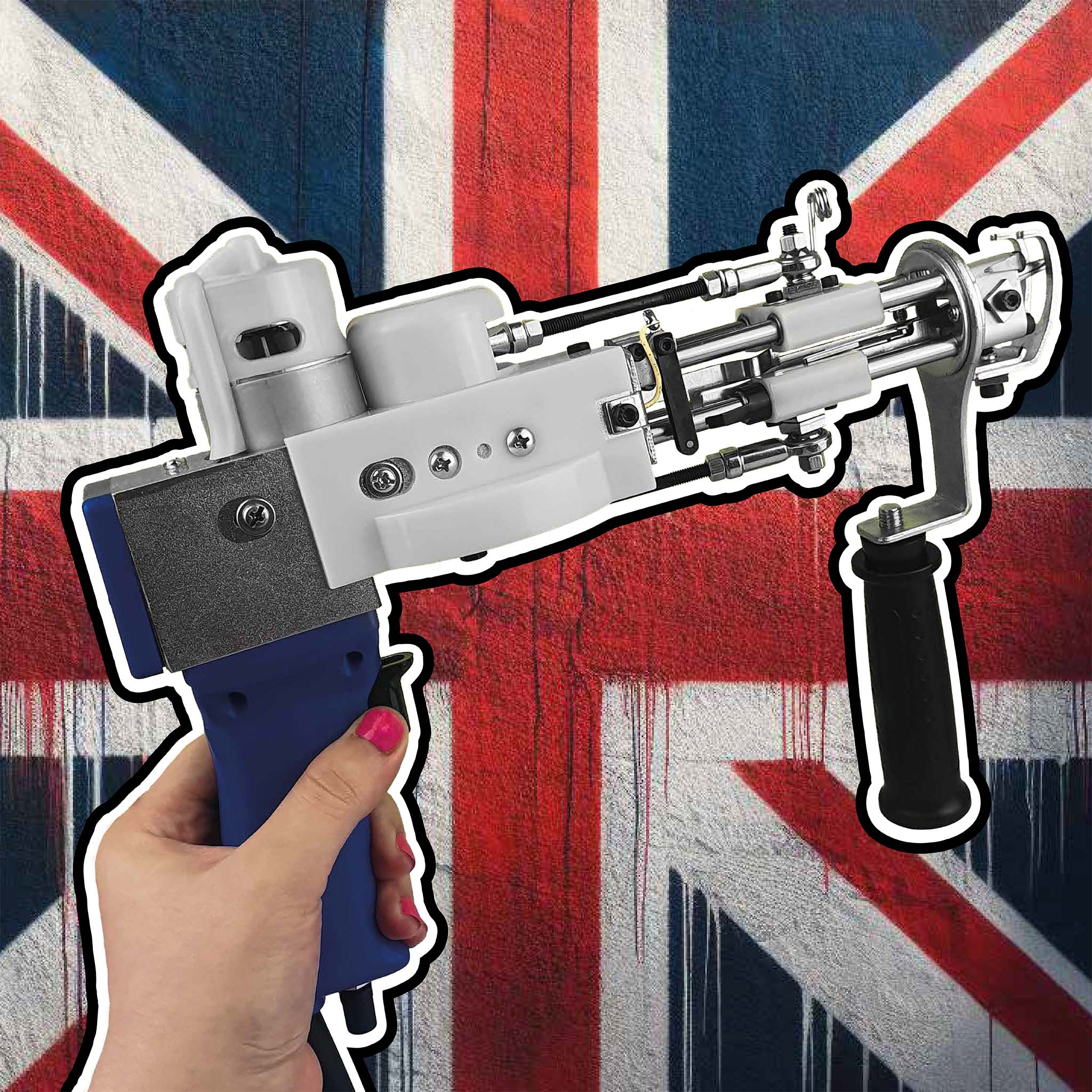 AK-I Rug Tufting Machine UK Flag