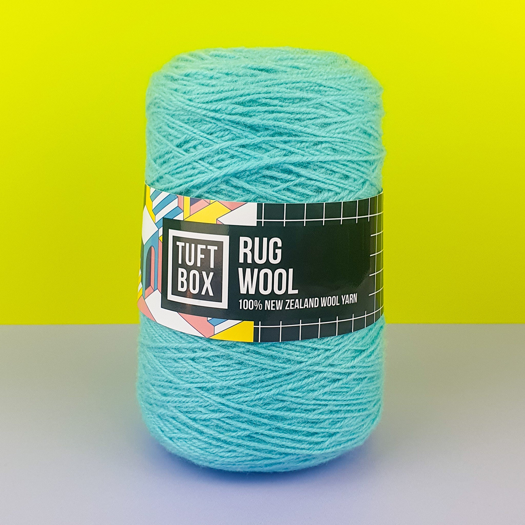 Tuftbox Rug Wool Cone Sky