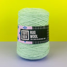 Tuftbox Rug Wool Cone Mint Cream