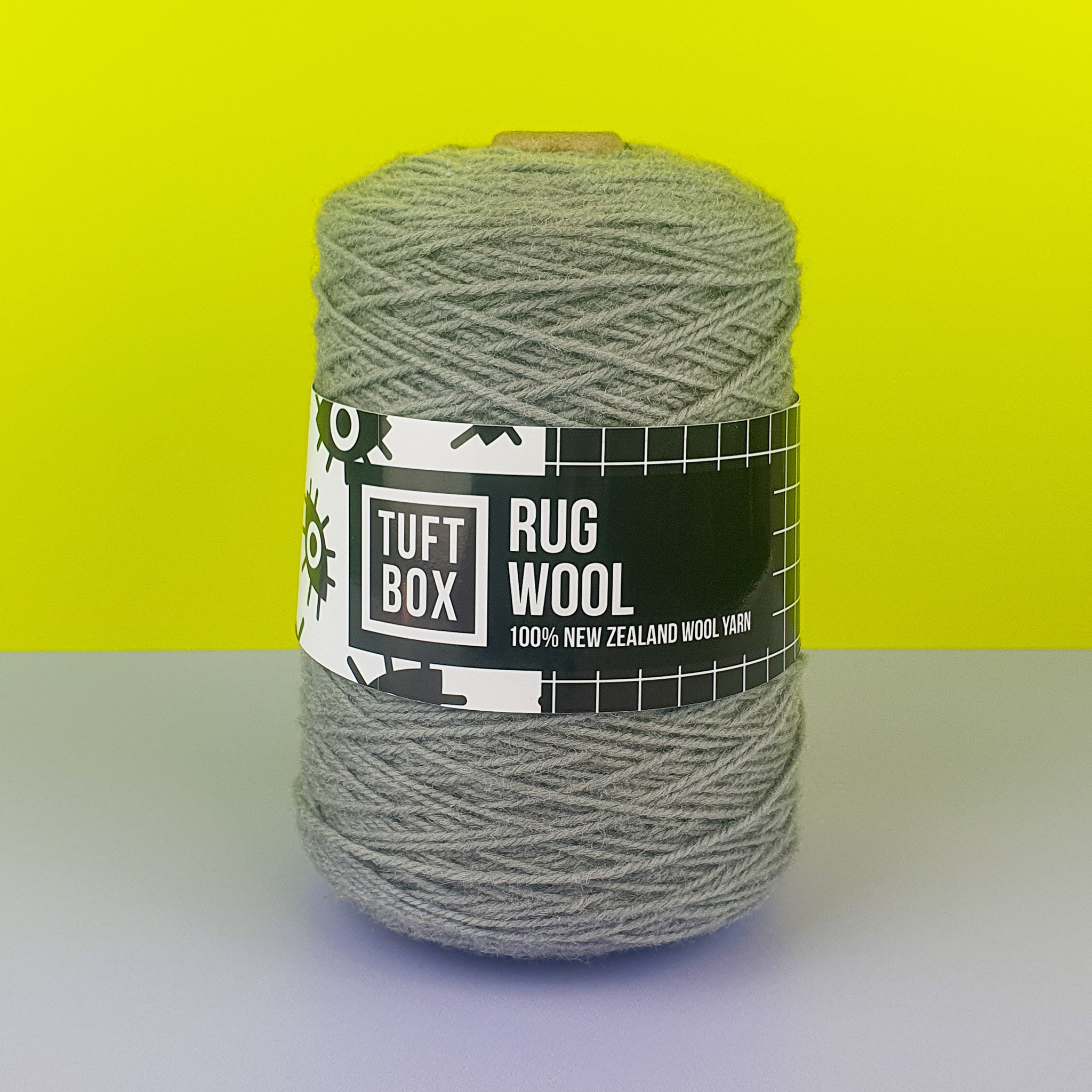 Tuftbox Rug Wool Cone Steel