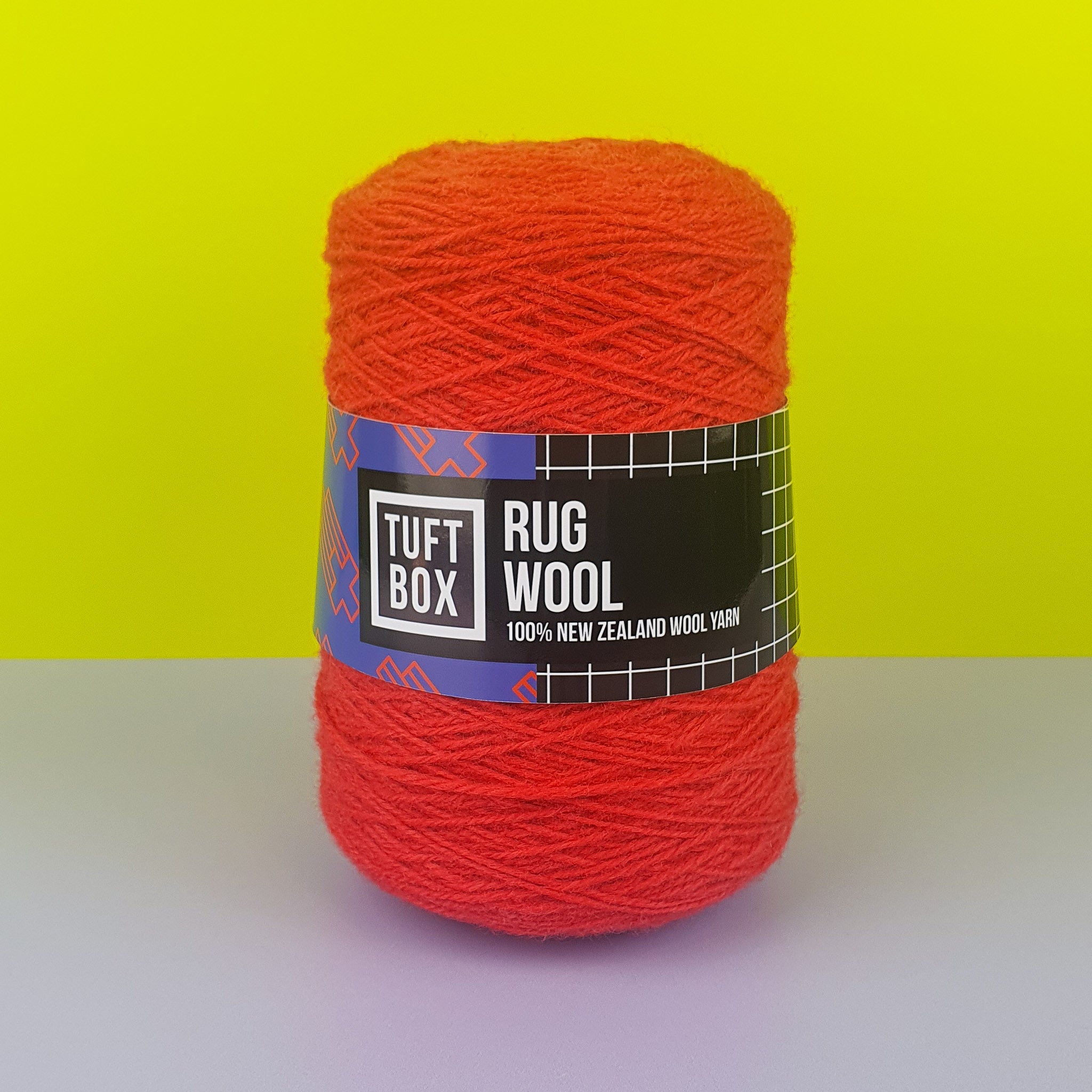 Tuftbox Rug Wool Cone Cinnabar